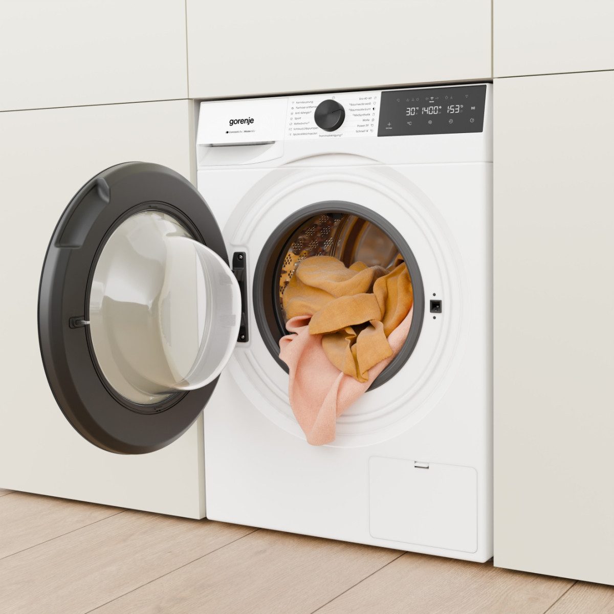 GORENJE Waschmaschine G400 W5G414A4P1, 10 kg, 1400 U/min, 40% besser als Energieklasse A, Trommelreinigungsprogramm – Bild 5 von 5