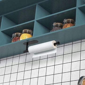 QLS Küchenrollenhalter, Handtuchhalter Küchenpapierhalter ohne Bohren Selbstklebend