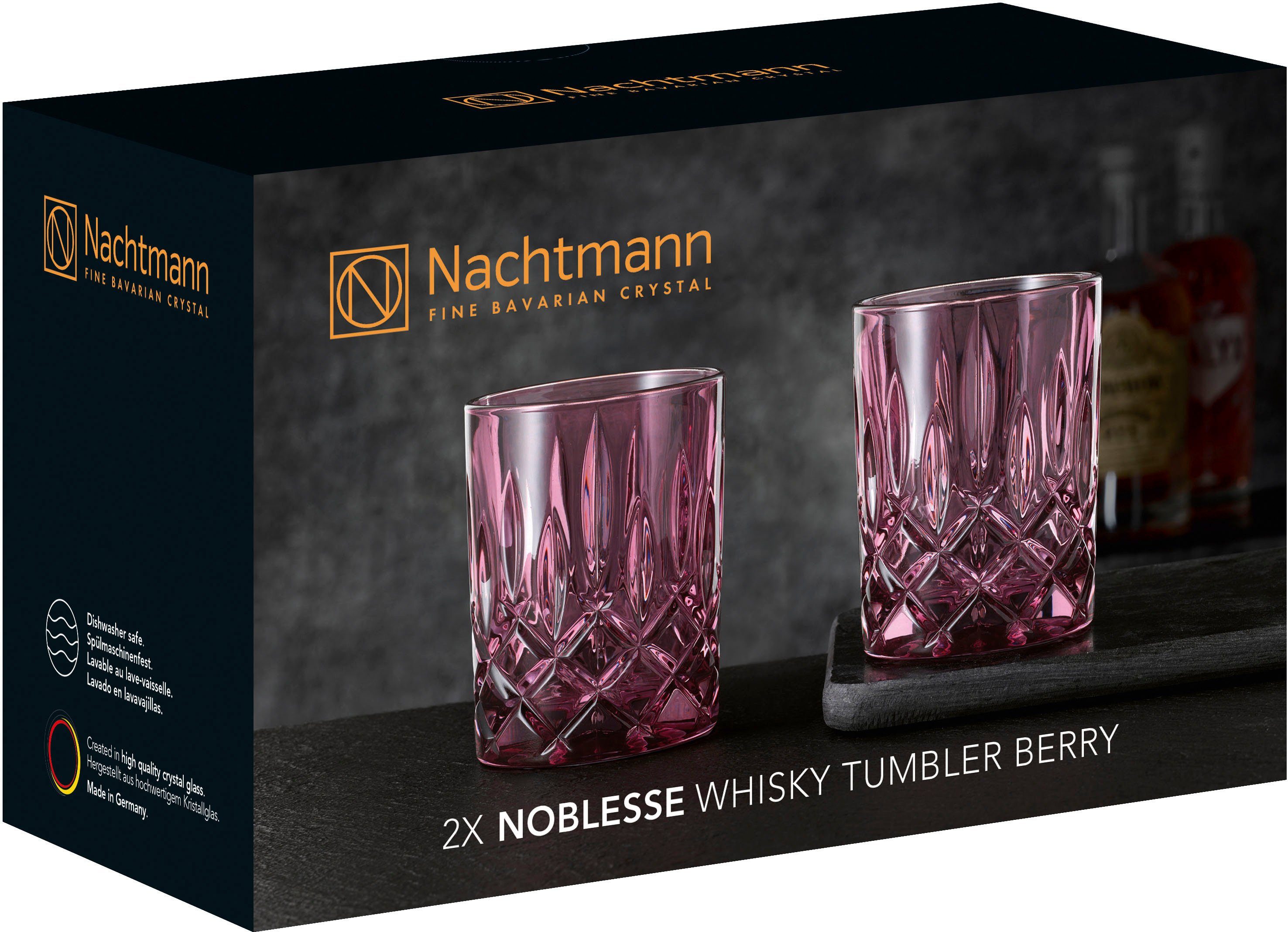 ml, in Kristallglas, Whiskyglas Noblesse, Made 295 Nachtmann 2-teilig Germany, berry