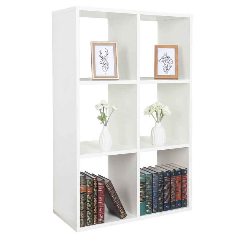 RICOO Standregal »WM078-WM«, Raumteiler Bücherregal stehendes Regal fürs Wohnzimmer
