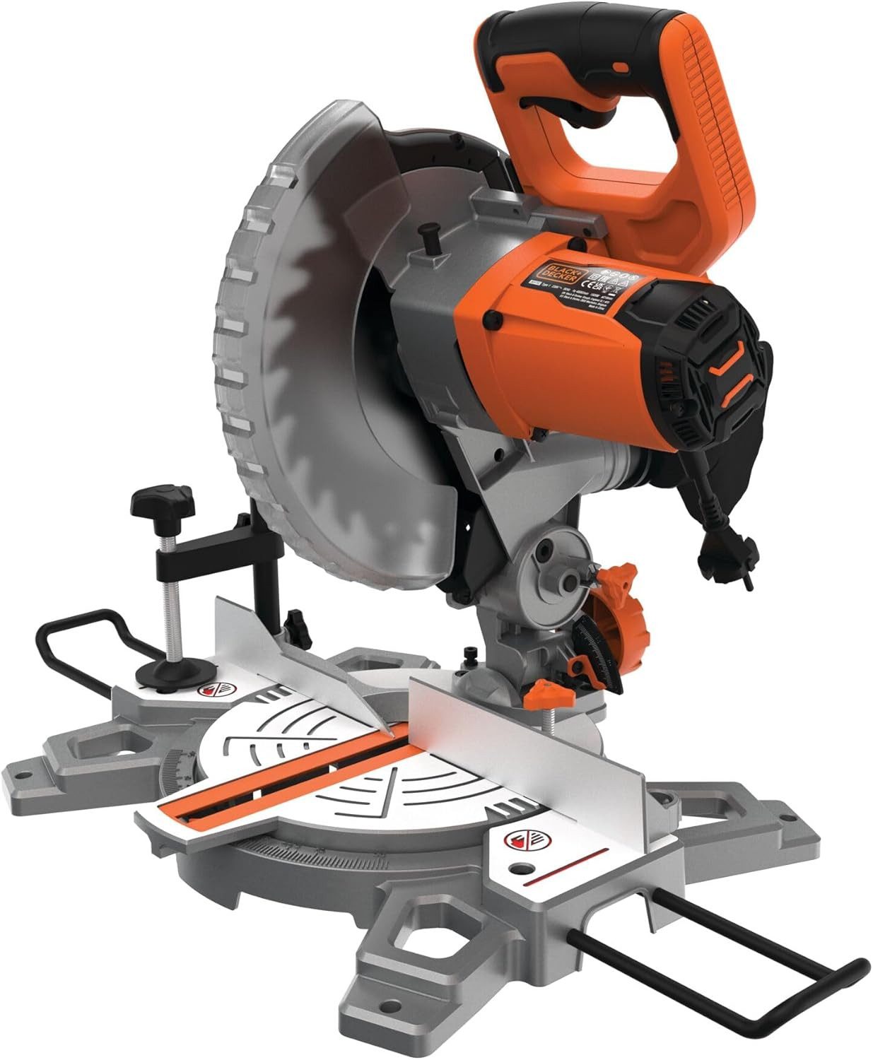 Black + Decker Gehrungssäge 1500 Watt Kapp-/Gehrungssäge (60mm Schnitttiefe, 120mm Schnittbreite), 1-St.
