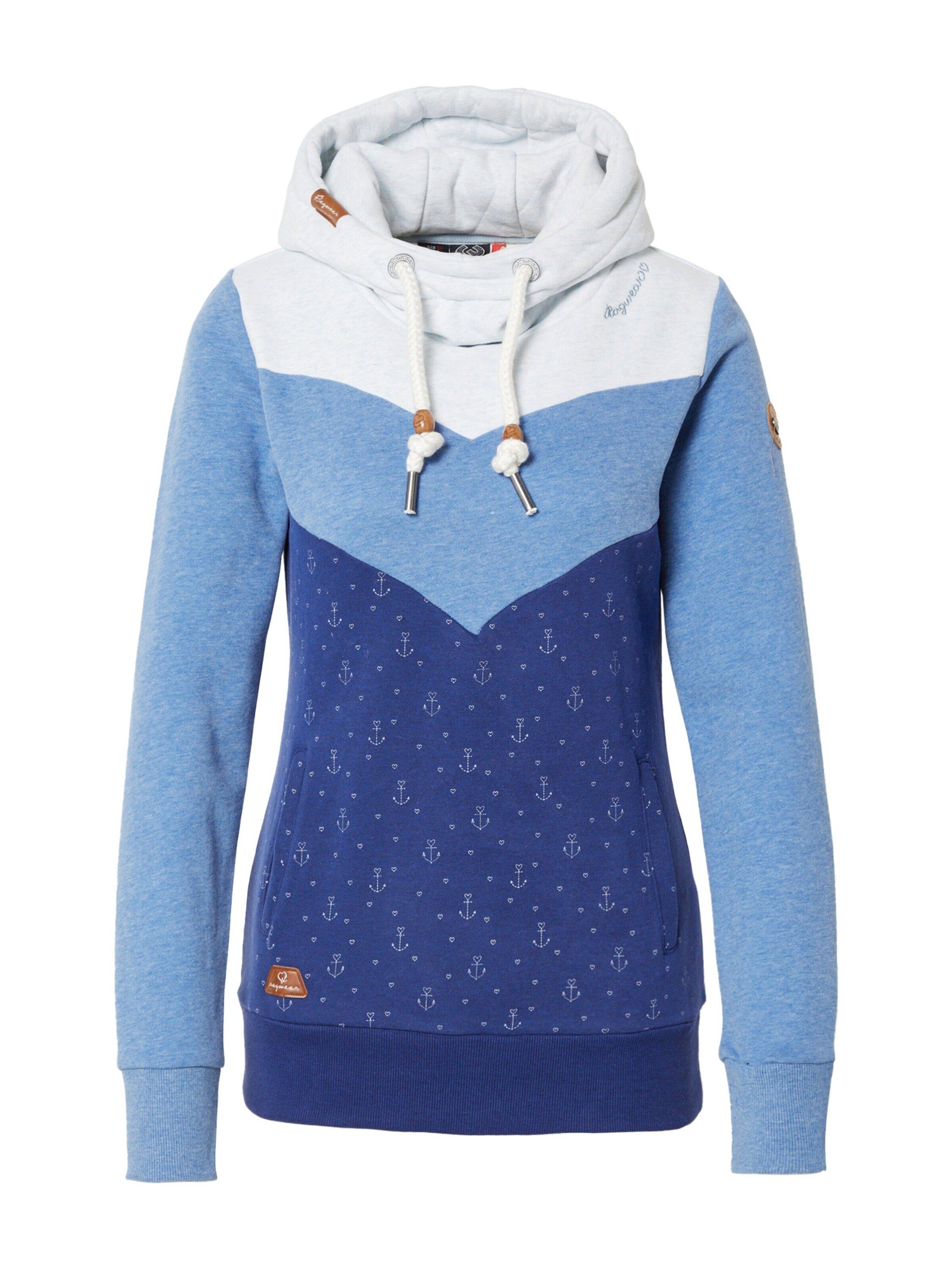 Ragwear Sweatshirt Trega (1-tlg) Plain/ohne Details Blue