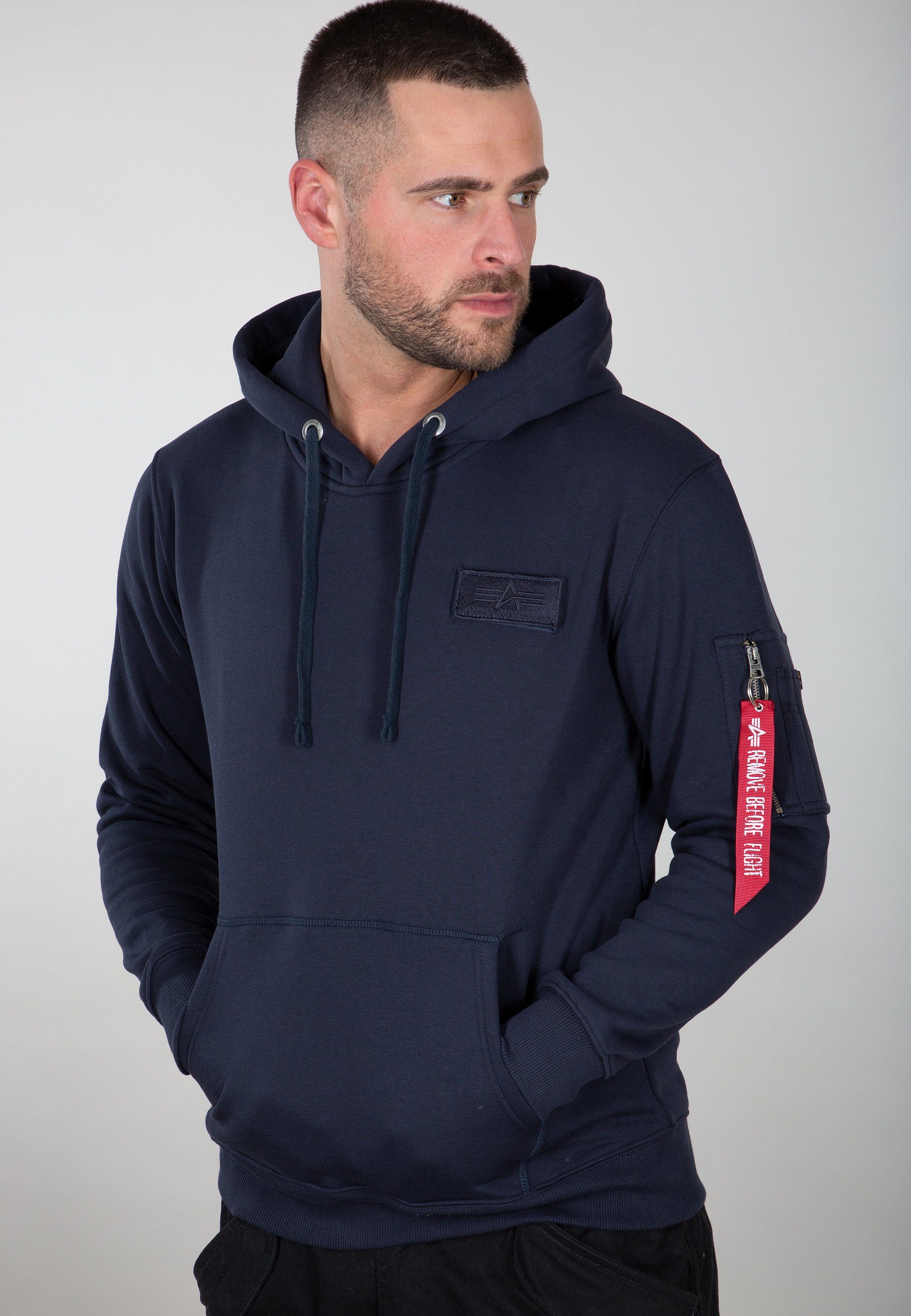 Alpha Industries Hoodie Alpha Industries Men - Hoodies Red Stripe Hoody rep.blue | 