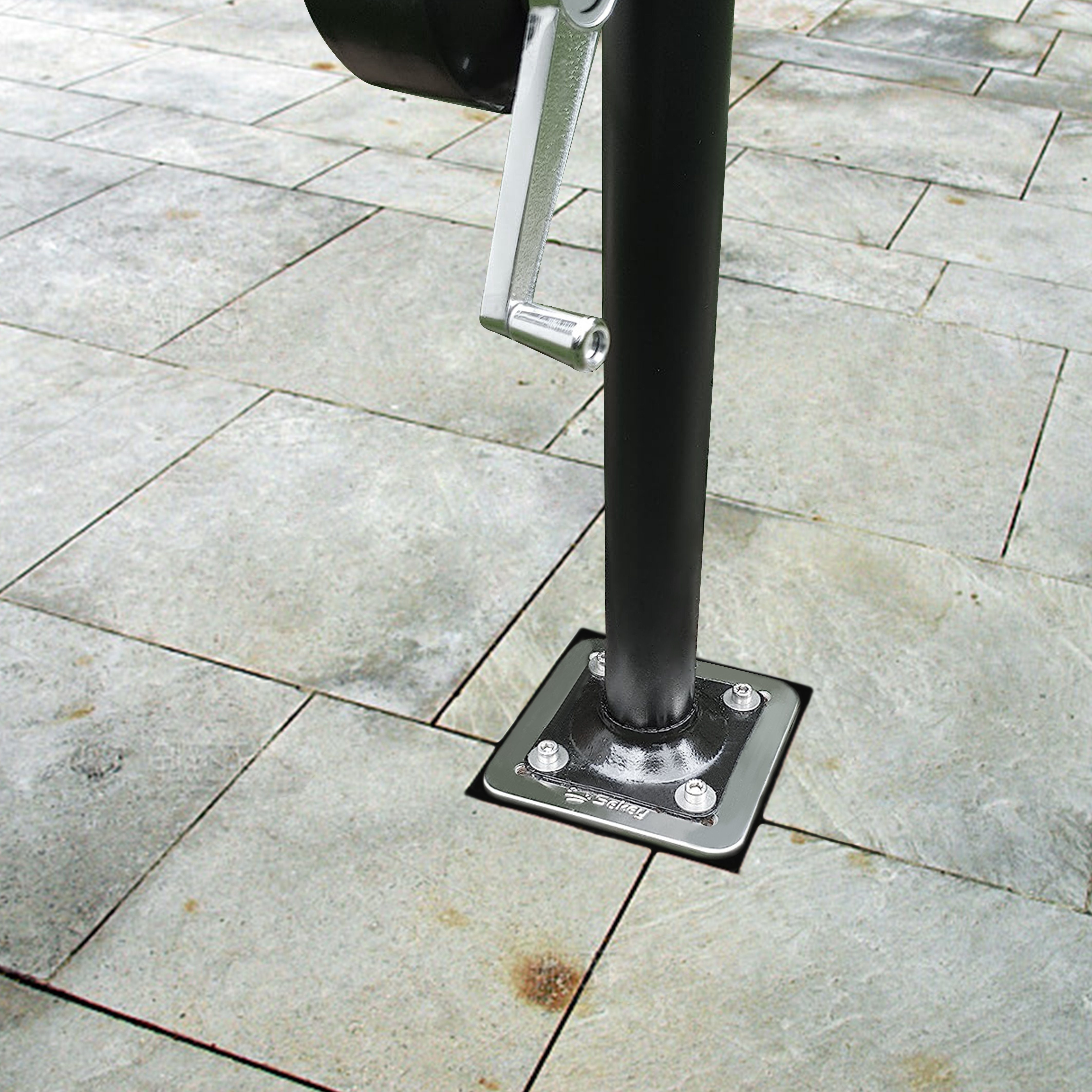Sekey Schirmhalter Stöcke Bodenhülse Ampelschirm, 48 Ø für für mm bis Universal-Bodenplatte Sonnenschirmständer
