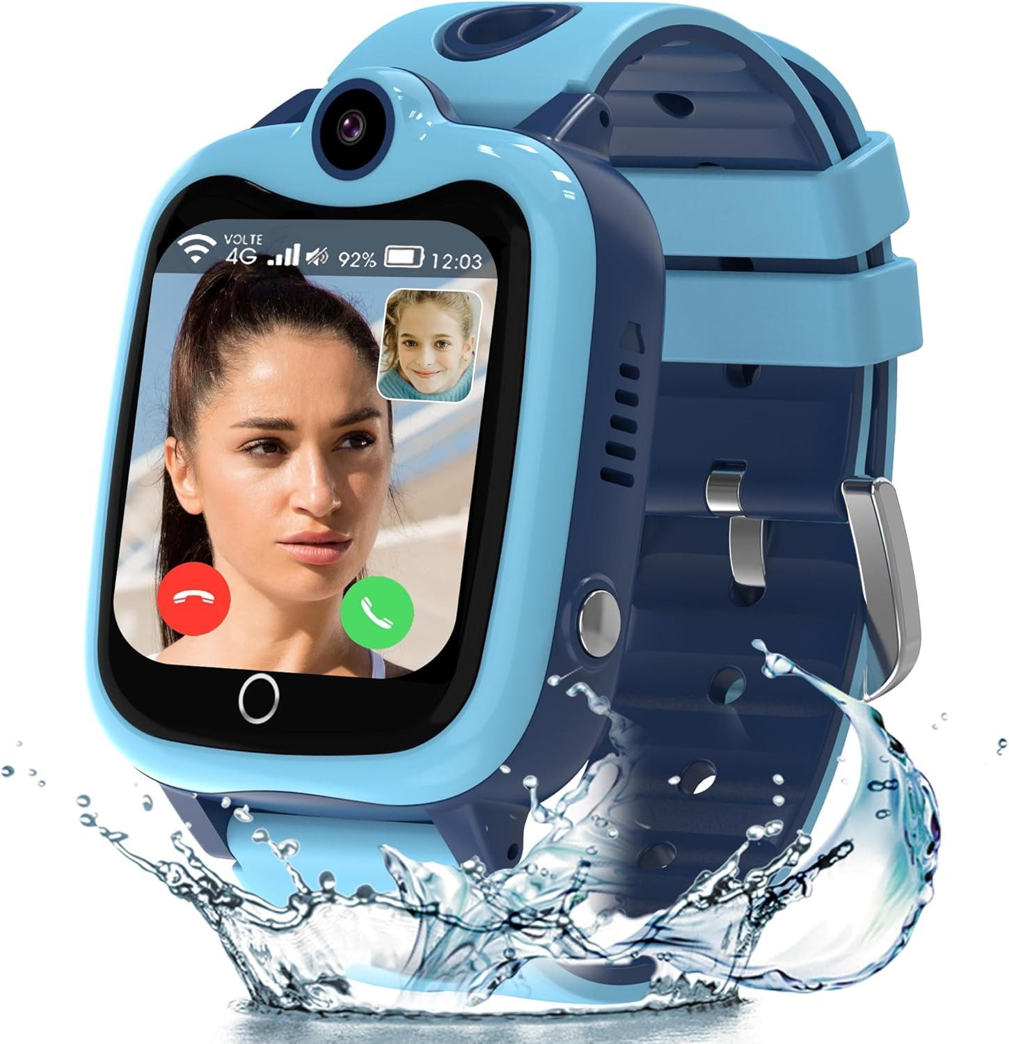 ELEJAFE Smartwatch (2,5 cm, sim-karte), 4G Kinder Smartwatch