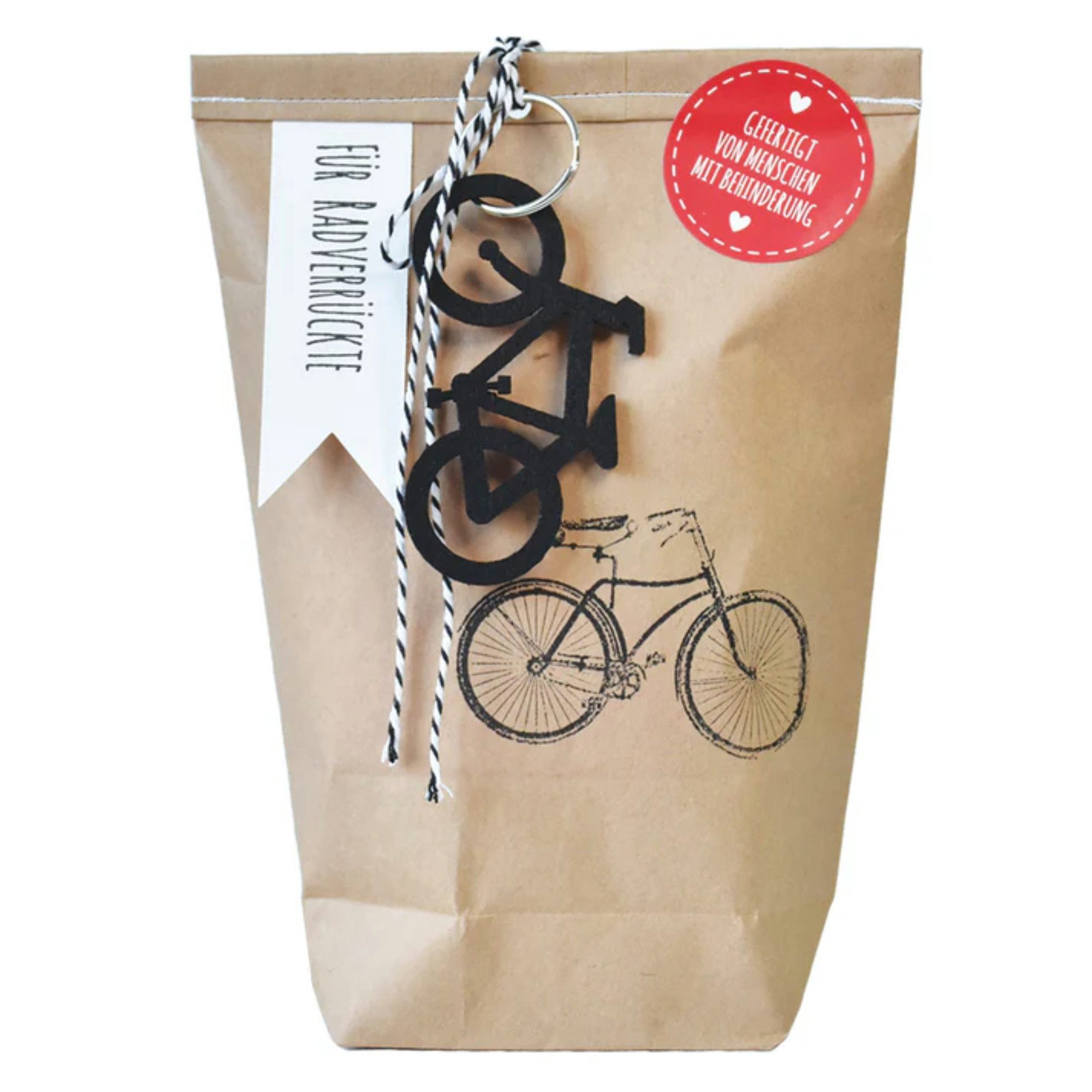 Wunderle Wundertüte Wundertüte Rad Verrückte, Wundetüte mit Fahrradutensilien, Mitbringsel, Geschenk, Geschenkidee für Freundin, Frauen, Männer