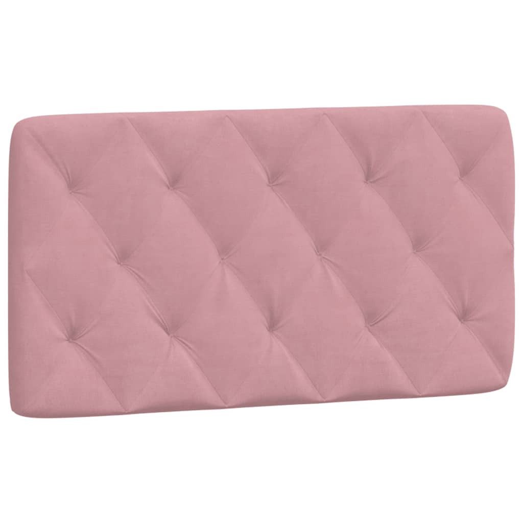 vidaXL Bett Kopfteil-Kissen Rosa 100 cm Samt (1-tlg)