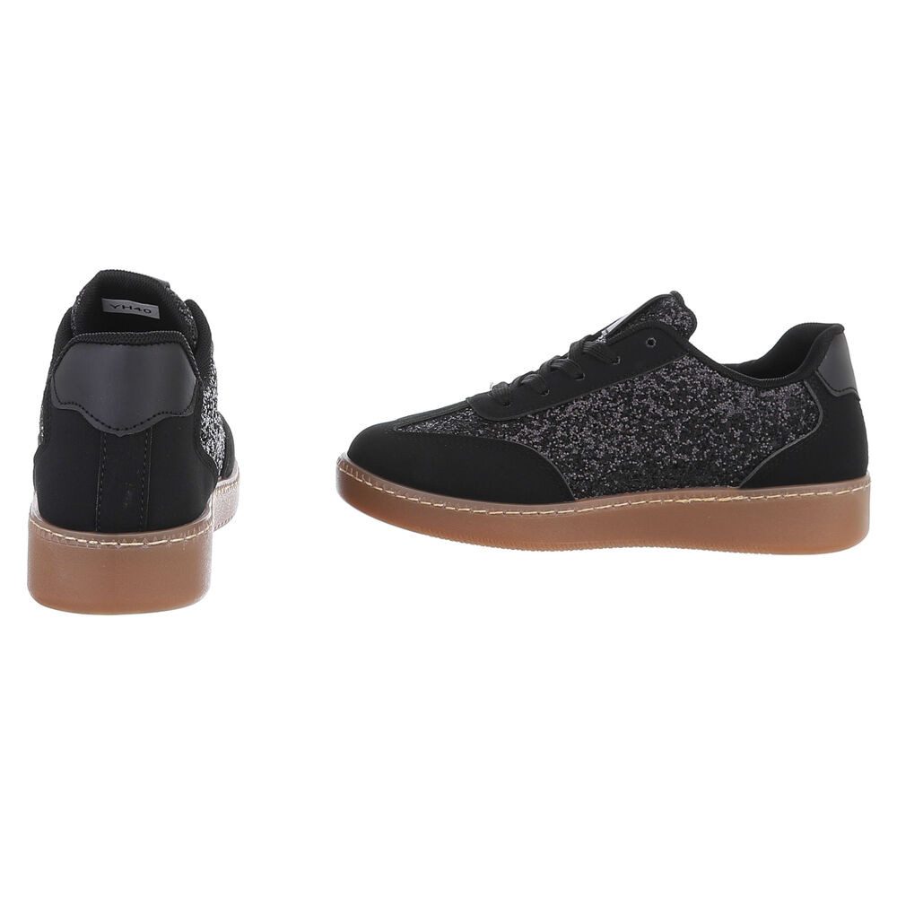 Ital-Design Damen Low-Top Freizeit Sneaker (88519184) Flach Sneakers Low in Schwarz – Bild 5 von 5