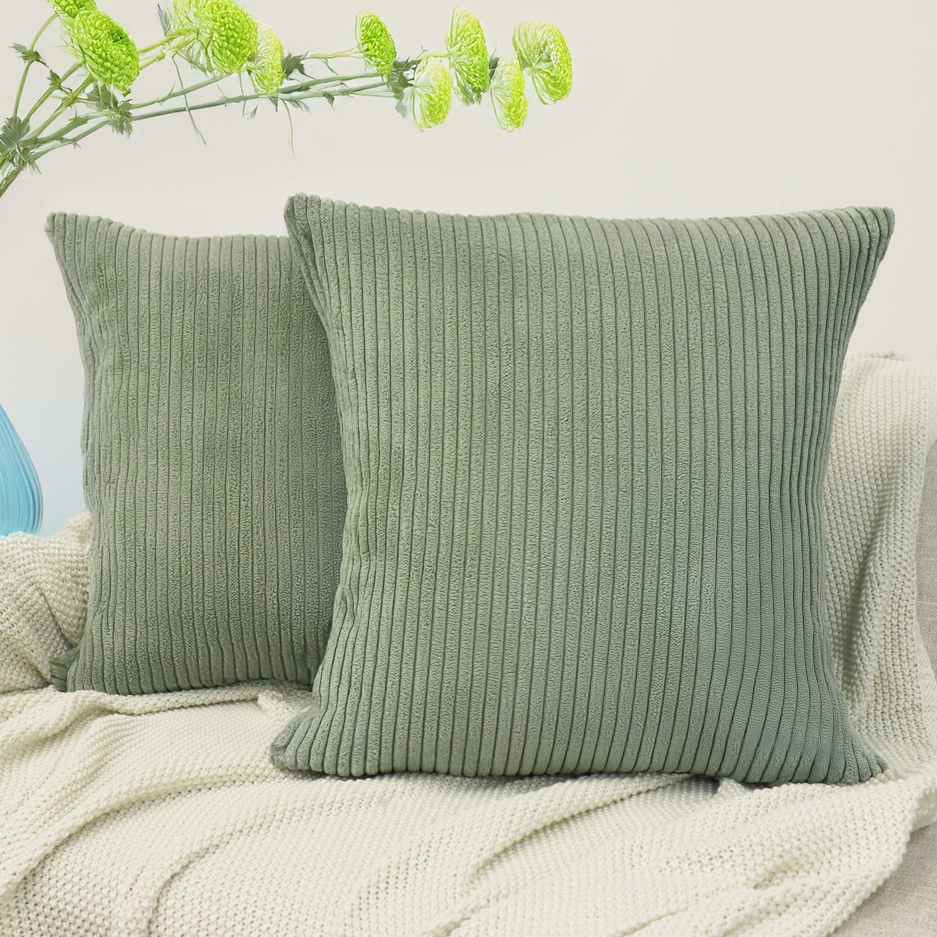Amilian Dekokissen mit Füllung und Kissenbezug - 2er Set - Kissen, Zierkissen, Sofakissen, (2 Stück), Kopfkissen, Kuschelkissen, Couchkissen mit Kissenfüllung