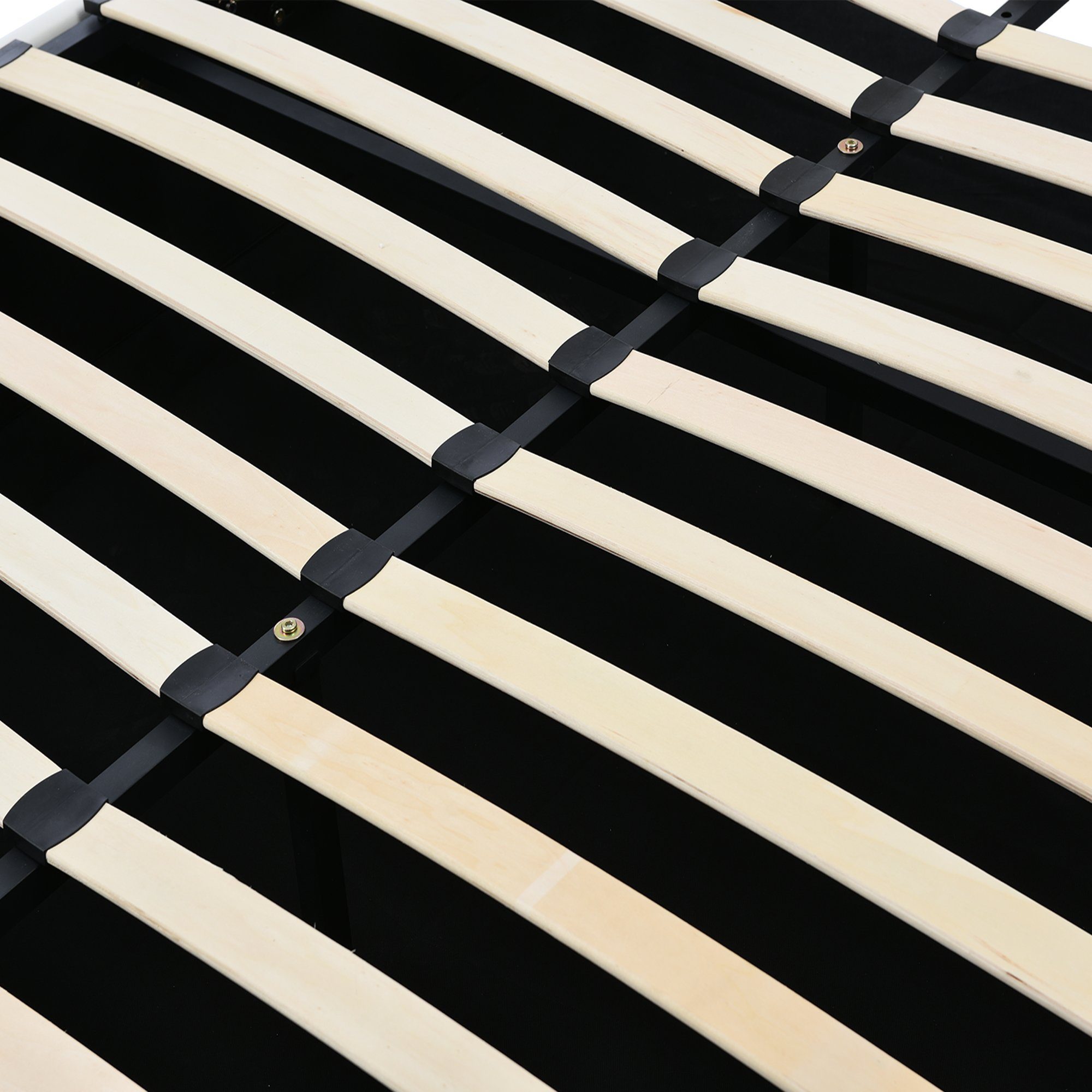 REDOM cm Modernes Bezug anhebbarer Polsterbett Bett montierender Kunstleder), Weiß Hydraulisch mit Bettstauraum,Bettkasten Bettrahmen Lattenrost LED, aus zu (140x200 Einfach