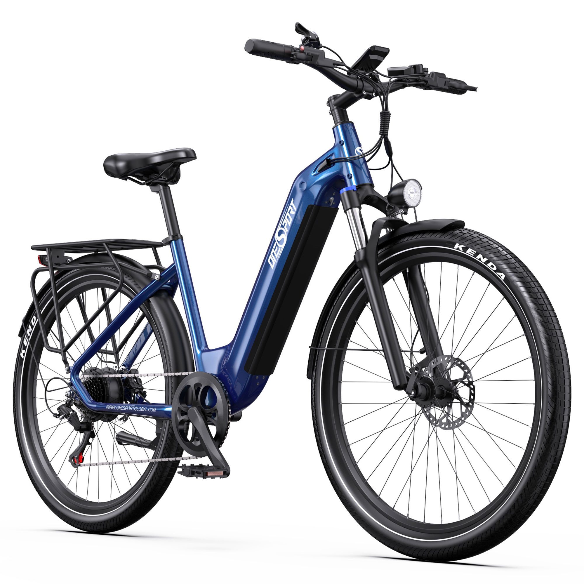 Onesport E-Bike Cityrad e bike für herren 28 zoll 18.2AH 36V 655WH damen 120km E-MBT, 7 Gang SHIMANO, Heckmotor, 655,2 Wh, e bike für damen herren 28 zoll Cityrad 7 Gang Shimano hydraulischen
