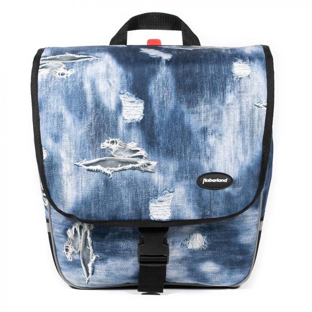 Haberland Fahrradtasche Haberland Einzeltasche Trend L schwarz - geräumige Fahrradtasche mit K