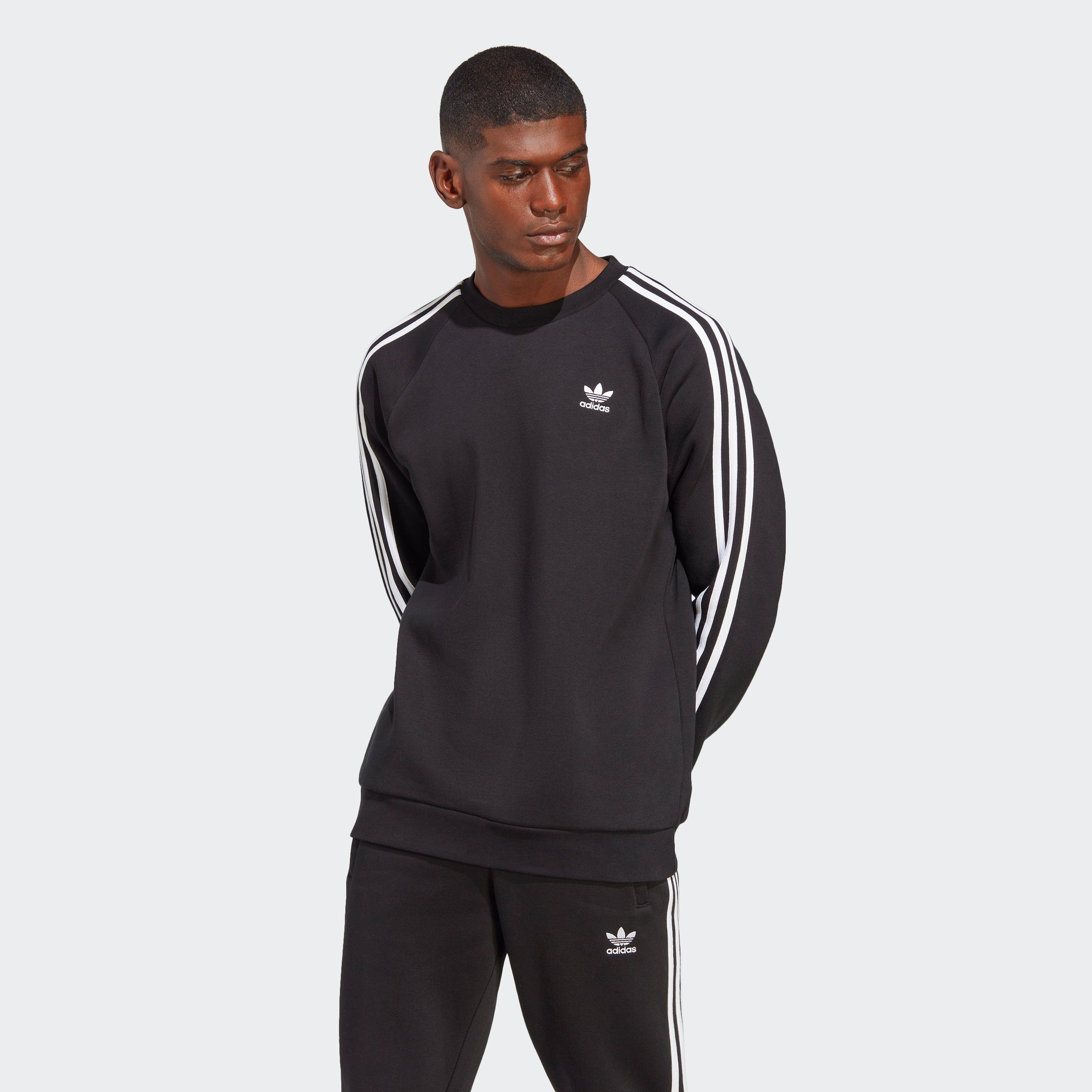 Sweatshirt 3-STREIFEN adidas ADICOLOR Originals CLASSICS Black