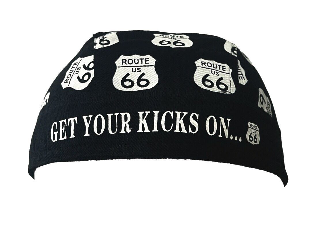 Westernlifestyle Bandana Route 66 Bandana Cap Get Your Kicks On Head Bandana Kopftuch Headwrap