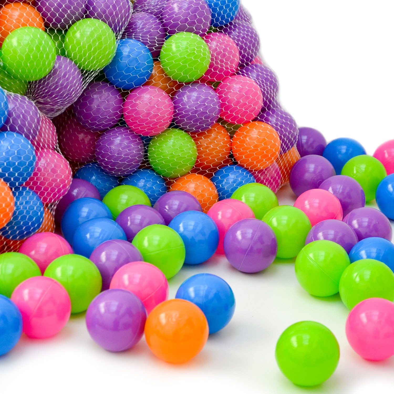 Bällebad-Bälle Baby - 100 Bunte Bälle fürs Bällebad - 6cm Geprüfte Kinder Spielbälle