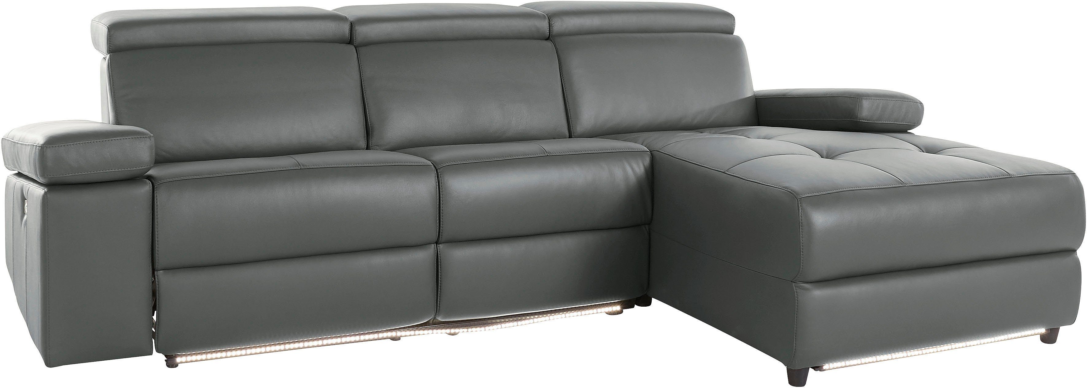 Home affaire Ecksofa Kilado, L-Form, mit Relaxfunktion, verstellbarer Armlehne, Kopfteilverstellung