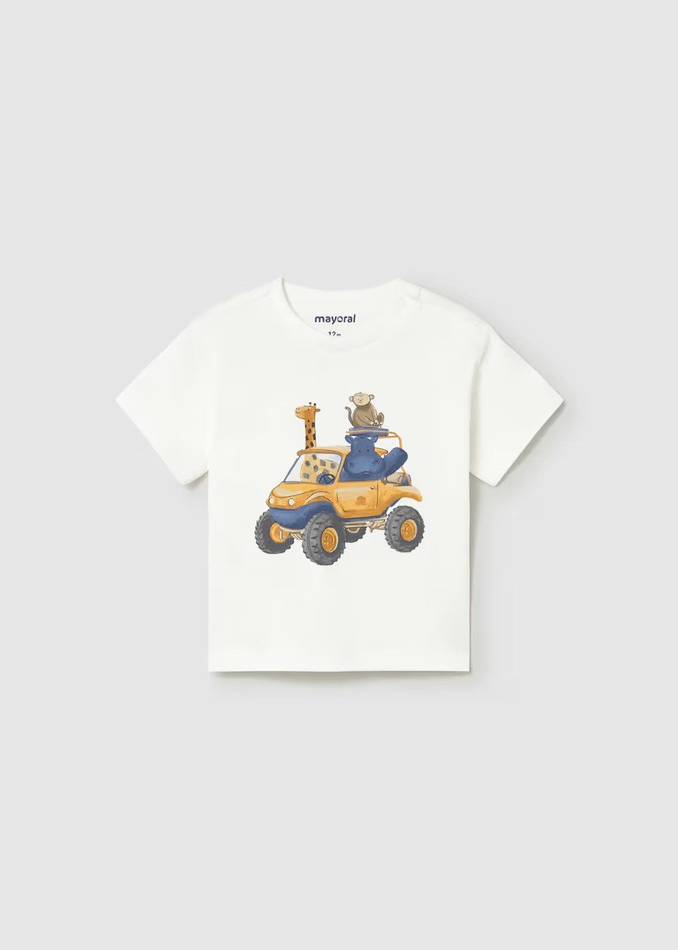 Mayoral Print-Shirt Mayoral Baby T-Shirt mit Fahrzeugmotiv (1010-10)