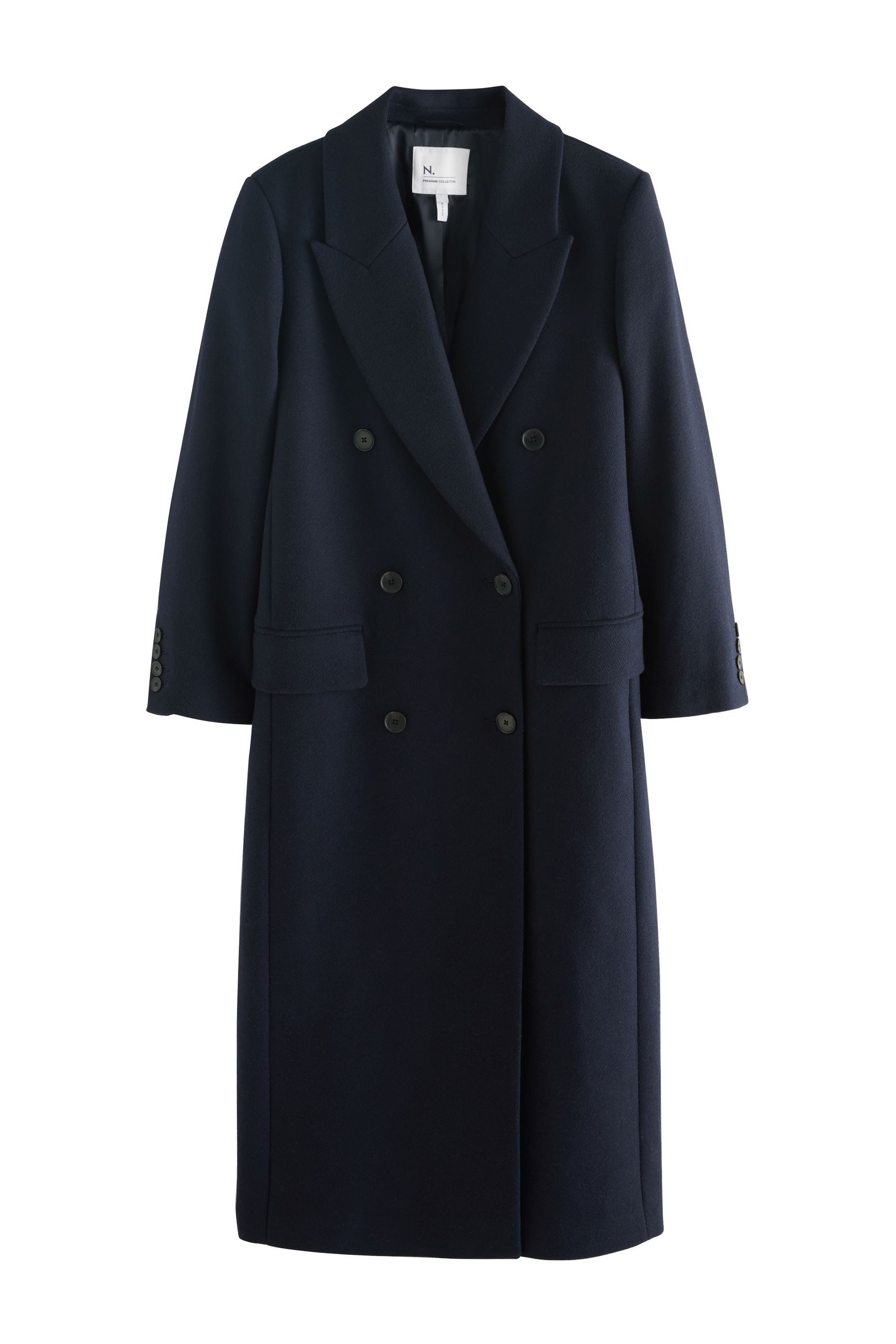 Next Wollmantel N. Premium langer Mantel aus Wollgemisch (1-tlg) günstig online kaufen