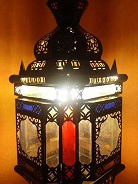 Marrakesch Orient & Mediterran Interior Deckenleuchte Orientalische Lampe Pendelleuchte Bunt Ayam 70cm, ohne Leuchtmittel, Handarbeit