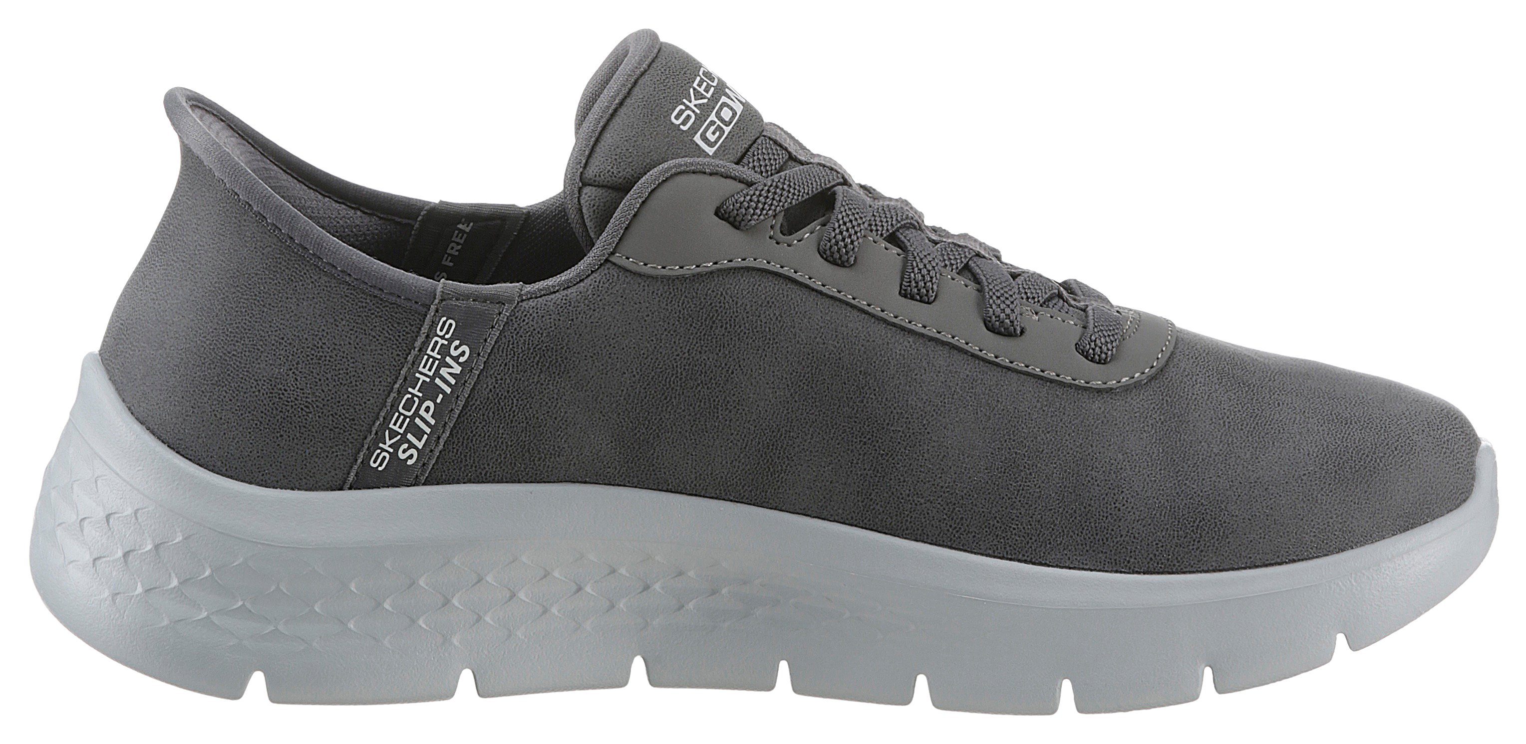 Skechers GO WALK FLEX Slip-On Sneaker Slipper, Freizeitschuh, Halbschuh mit Air-Cooled Memory Foam