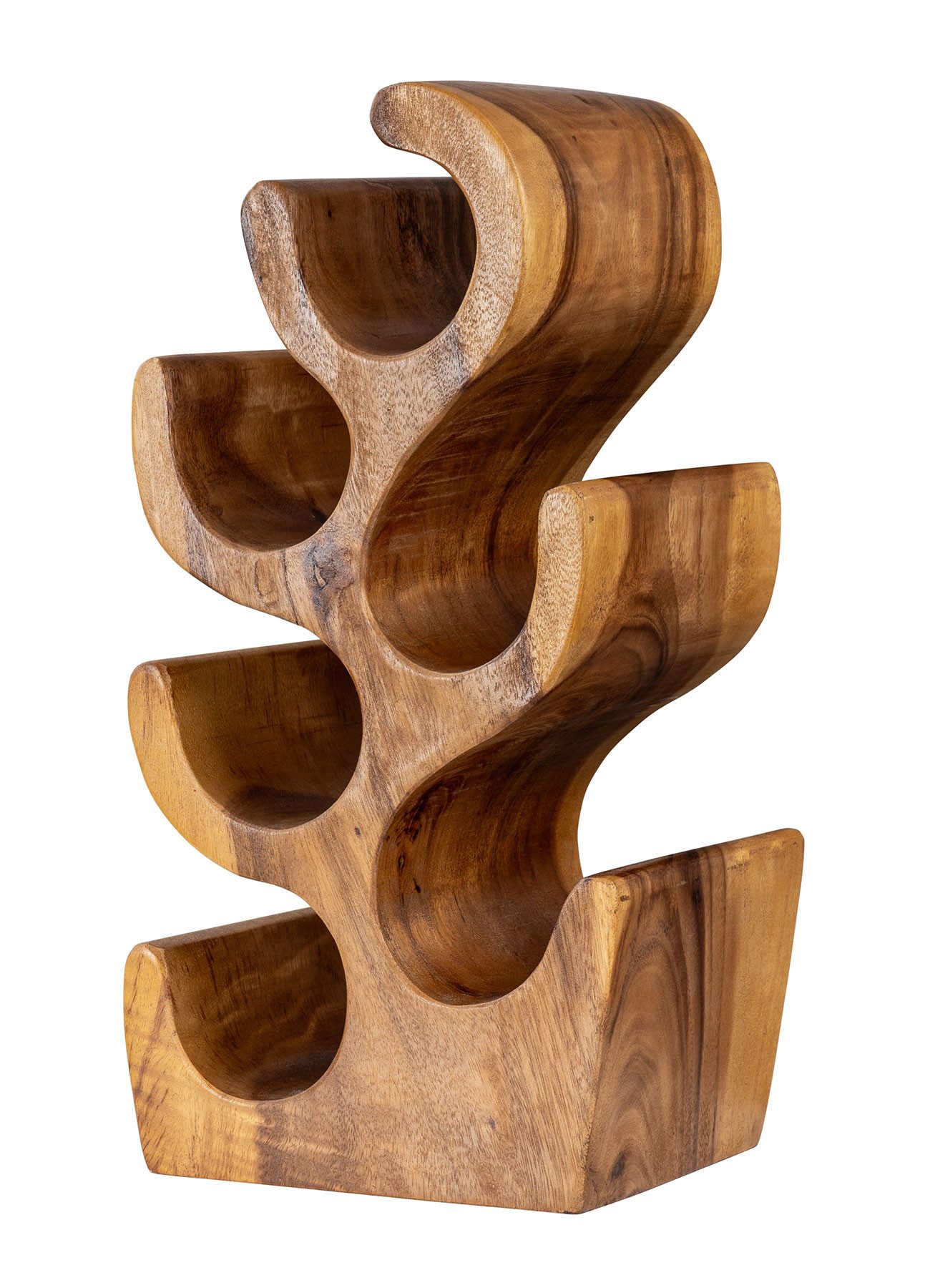 Levandeo® Weinflaschenhalter, Weinflaschenhalter Akazie 50cm Hoch Akazienho günstig online kaufen