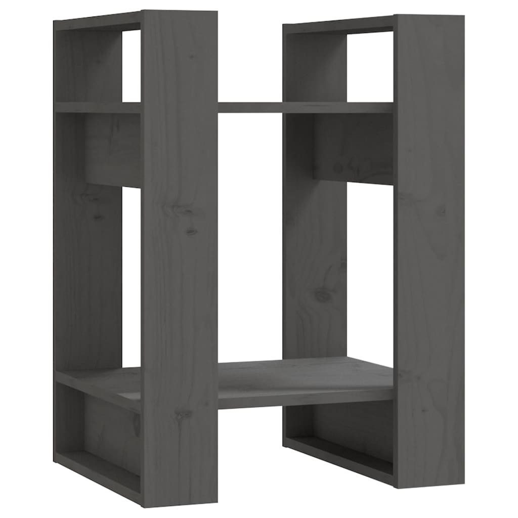 vidaXL Bücherregal Bücherregal/Raumteiler Grau 41x35x57 cm günstig online kaufen
