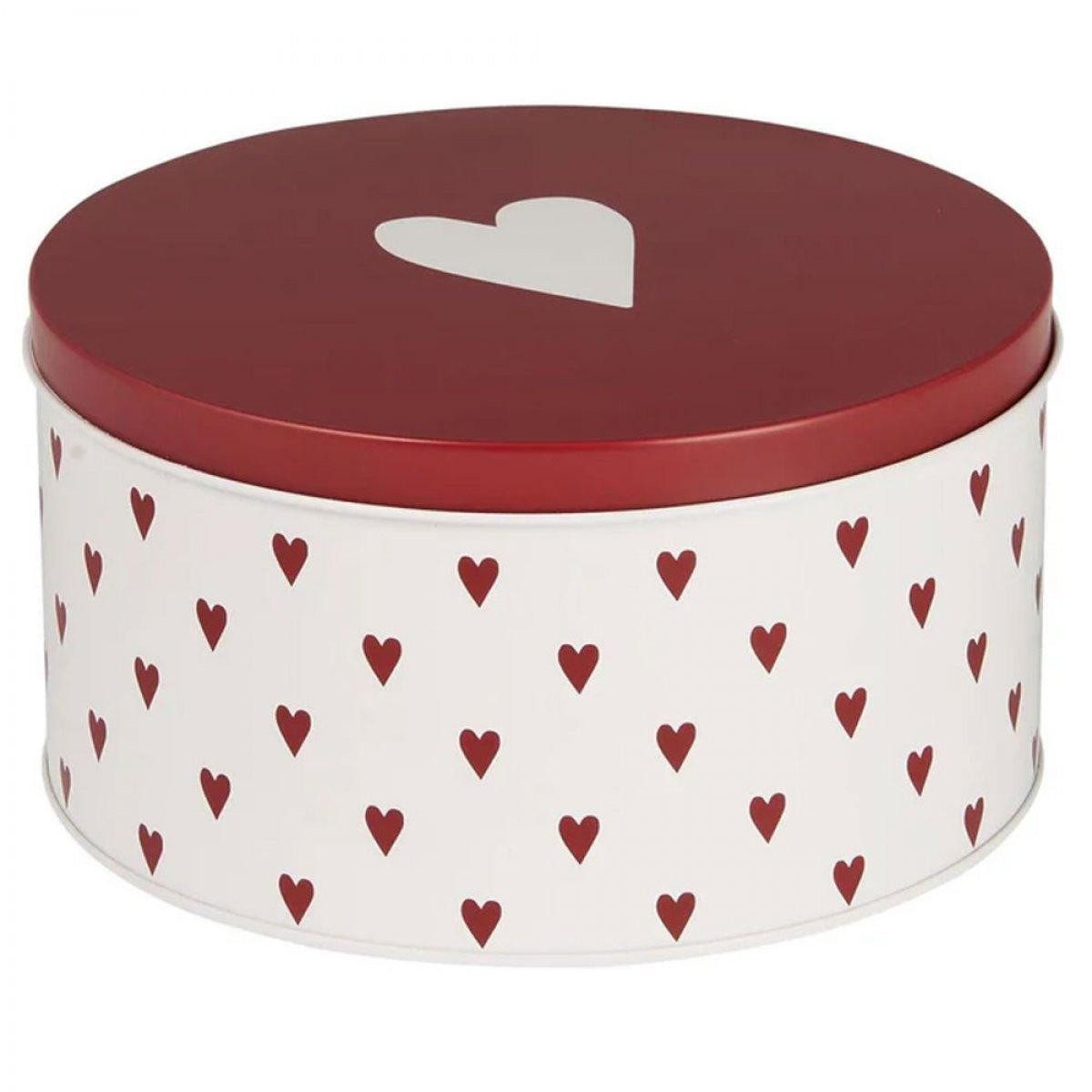 Ib Laursen Geschirr Ib Laursen Gebäckdose mit Herzen Rund (16,8x9cm) günstig online kaufen