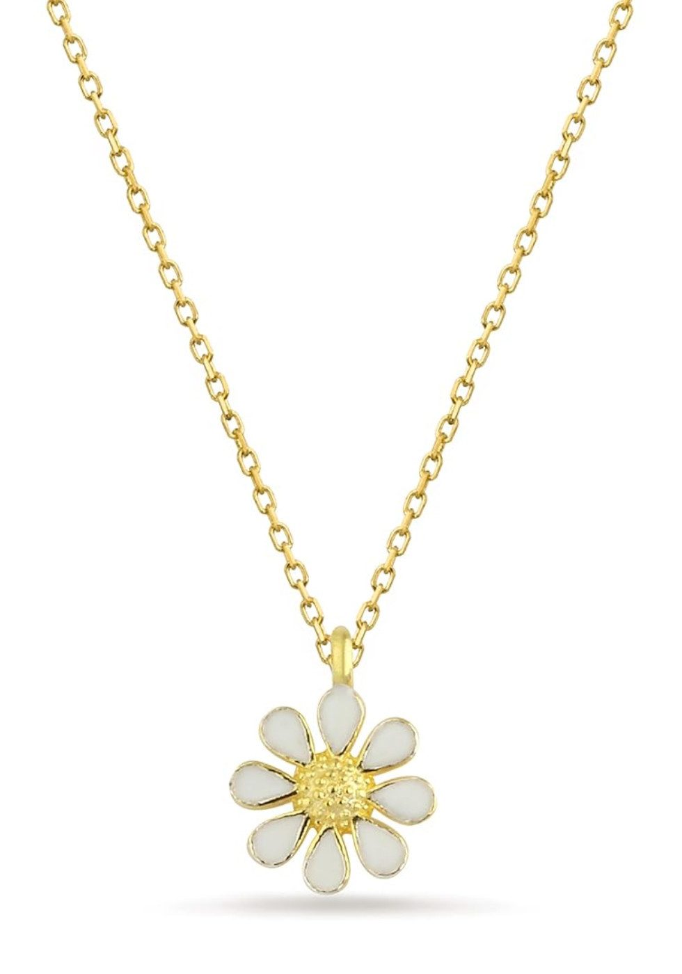 Einzelstück Charm-Kette Halskette Daisy 14k Echtgold günstig online kaufen