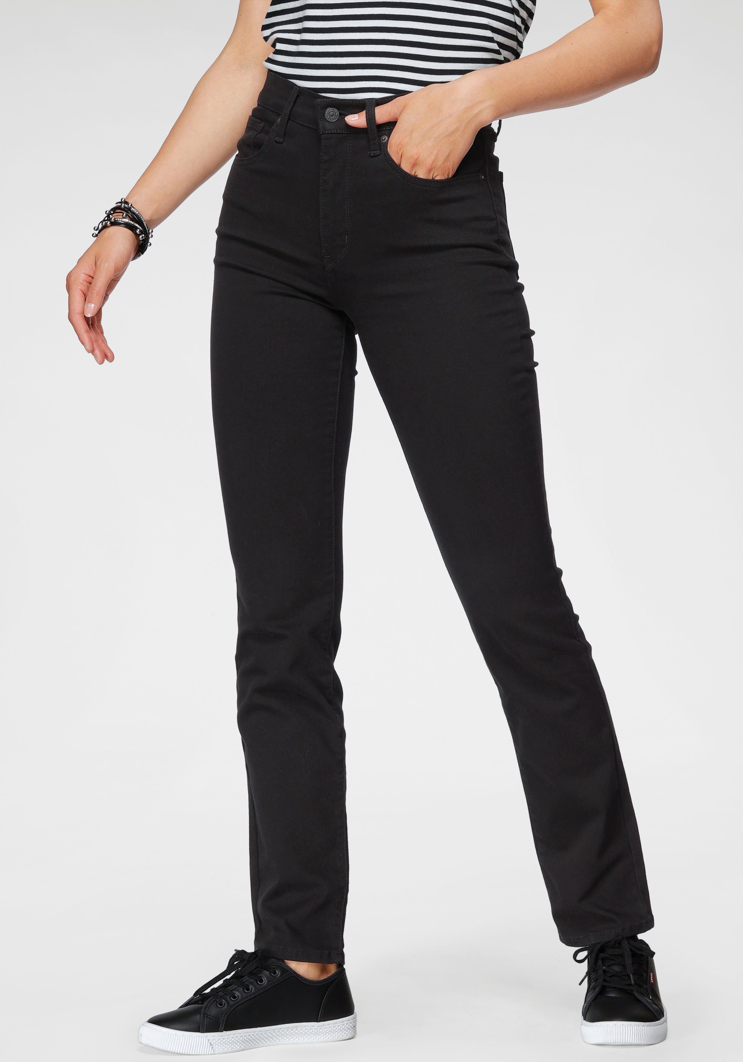 Schwarze Straight-Leg Jeans für Damen online kaufen | OTTO