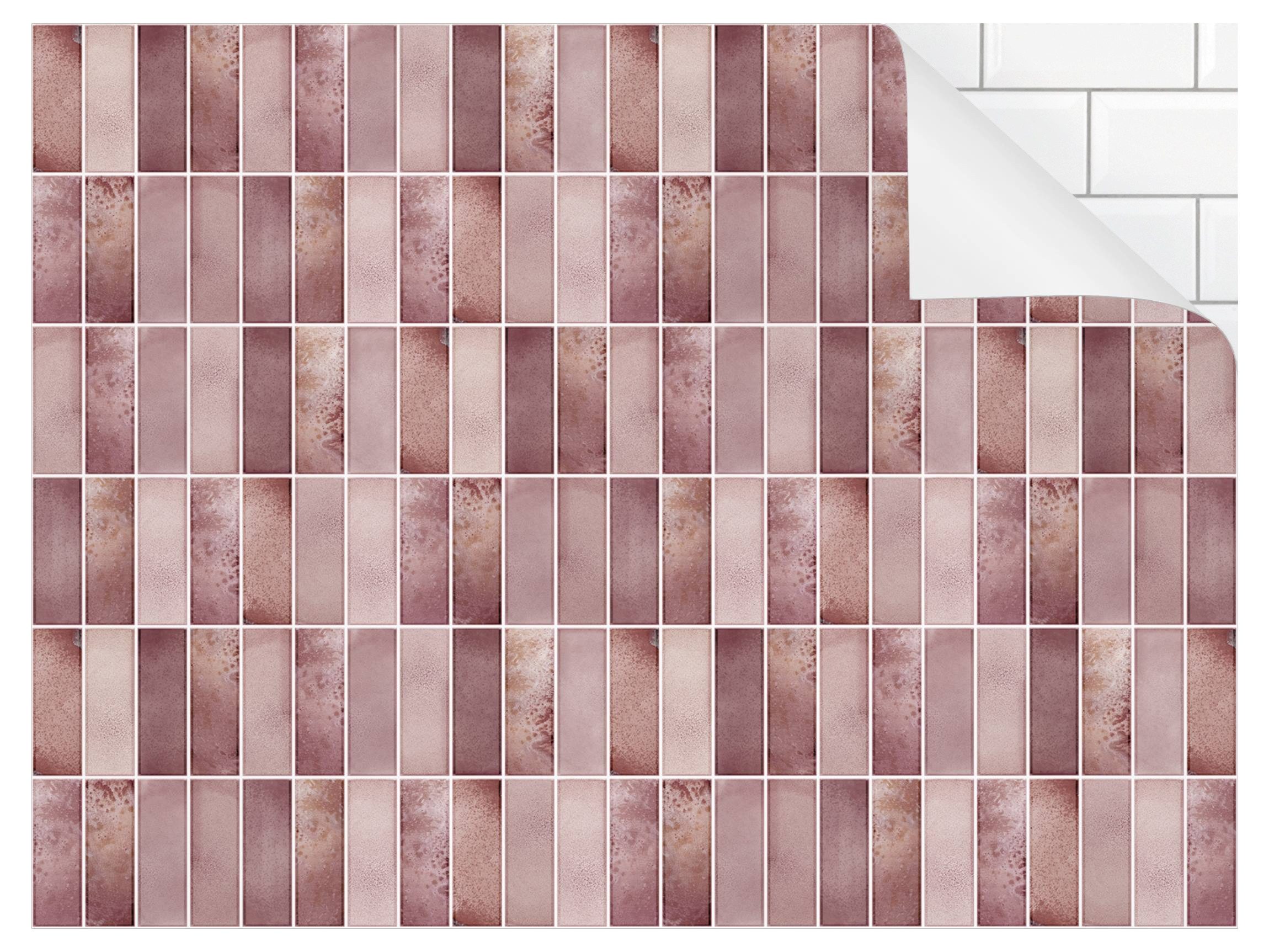 Bilderdepot24 Badrückwand rosa fugenlose Wandverkleidung Bad günstig online kaufen