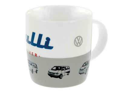 VW Collection by BRISA Tasse Volkswagen Große Keramik Kaffeetasse, Cappuccino Becher, New Bone China, Teetasse in verschiedenen Farben und VW Designs