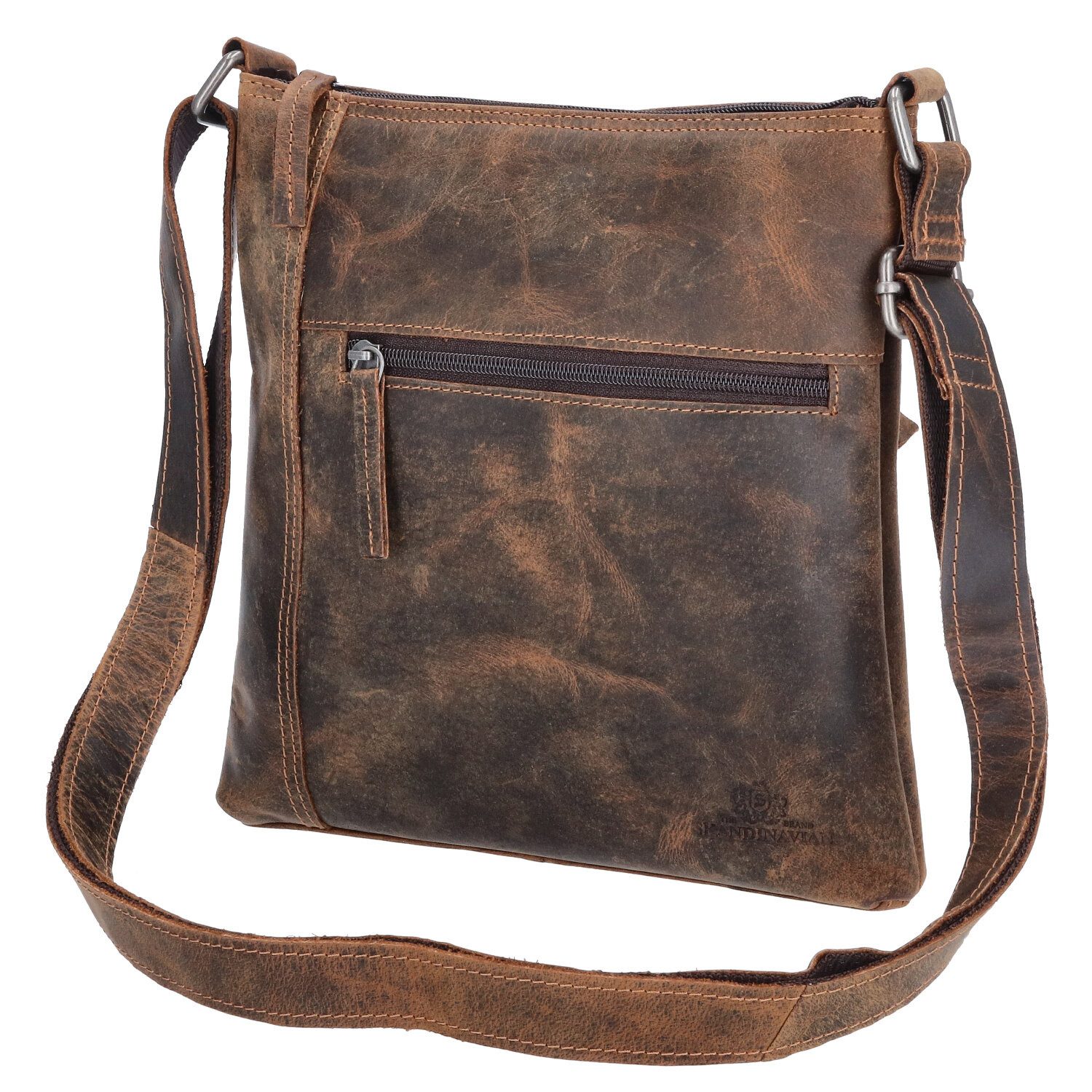 The Skandinavian Brand Umhängetasche The Skandinavian Brand Leder Umhängetasche Hunter tan (1-tlg)