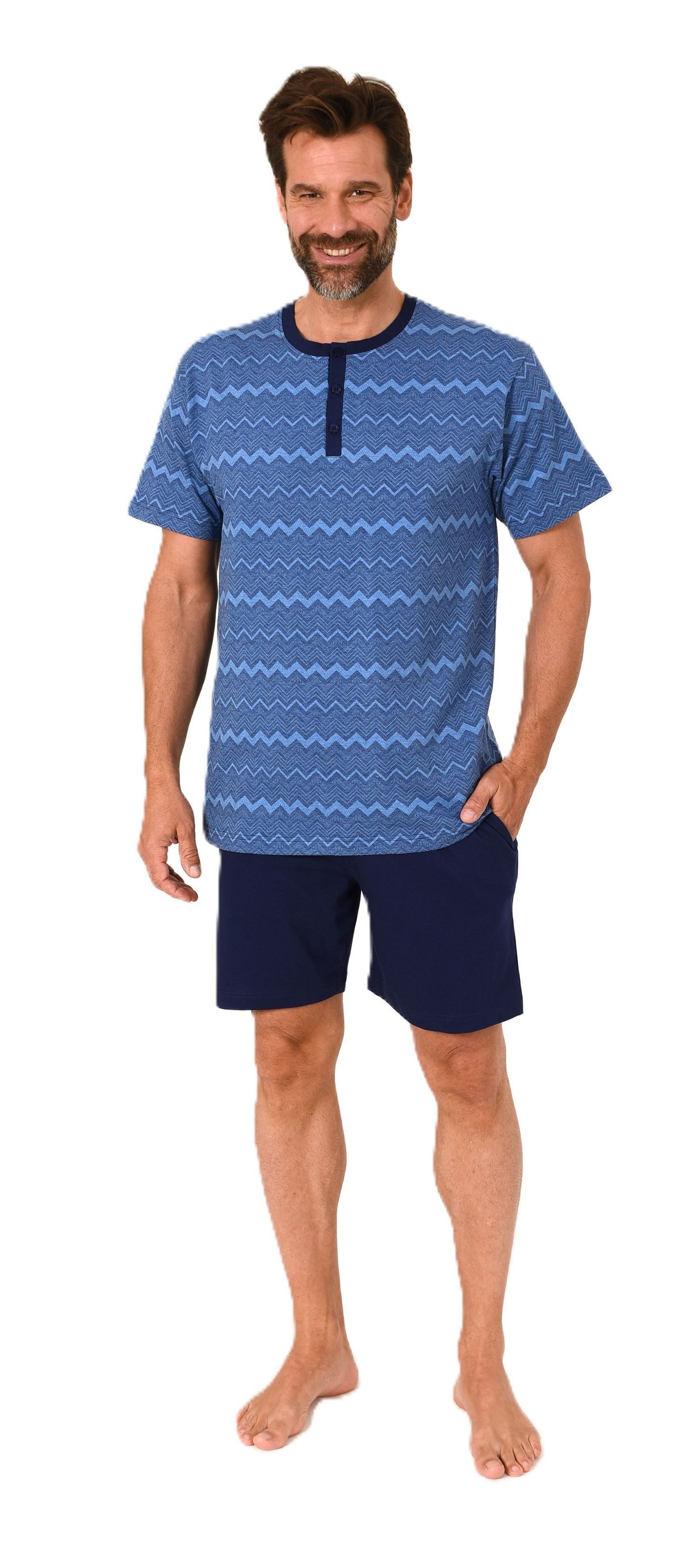 Normann Pyjama Normann Herren kurzarm Shorty günstig online kaufen