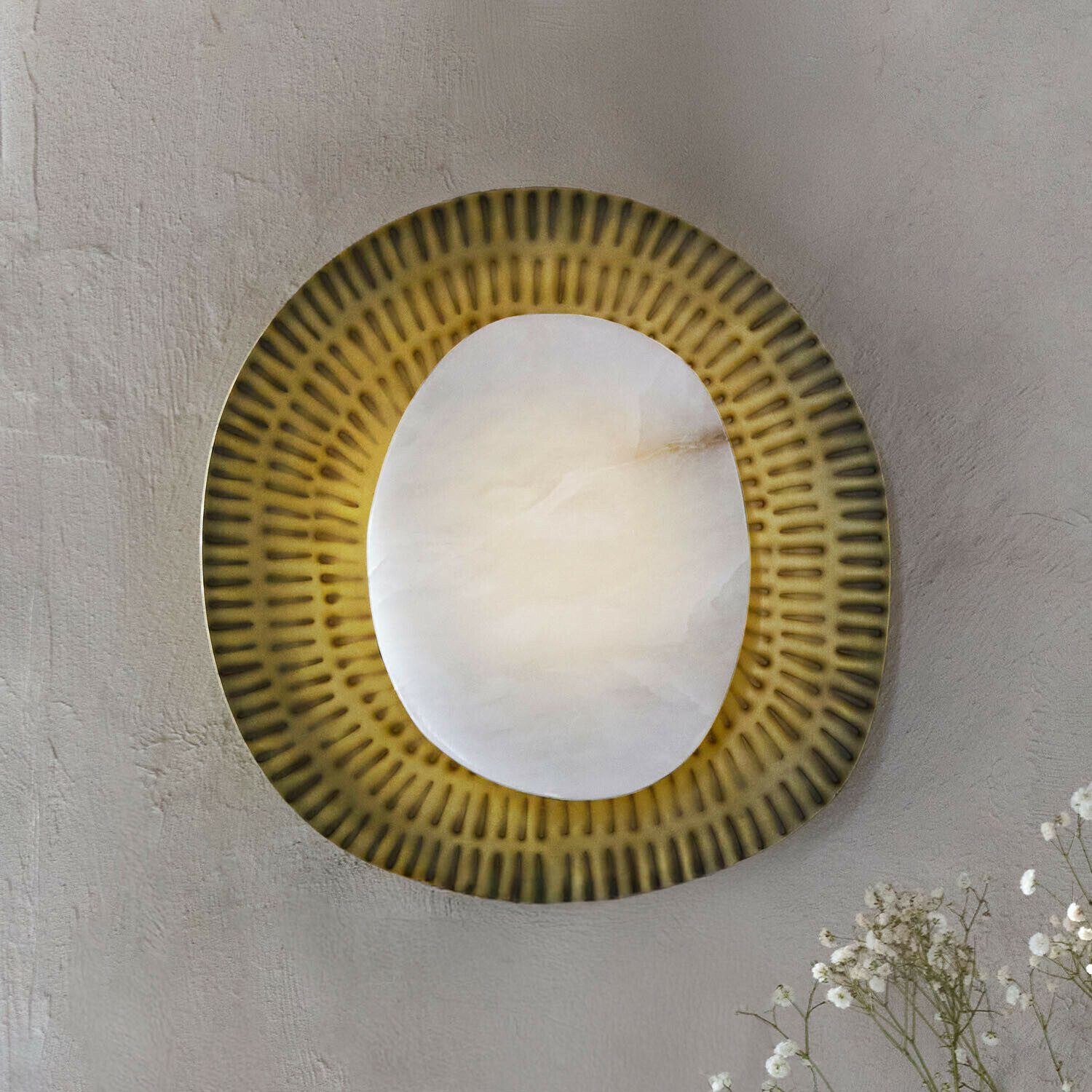 Mirabeau Wandleuchte Wandlampe Piedraclara antikmessing
