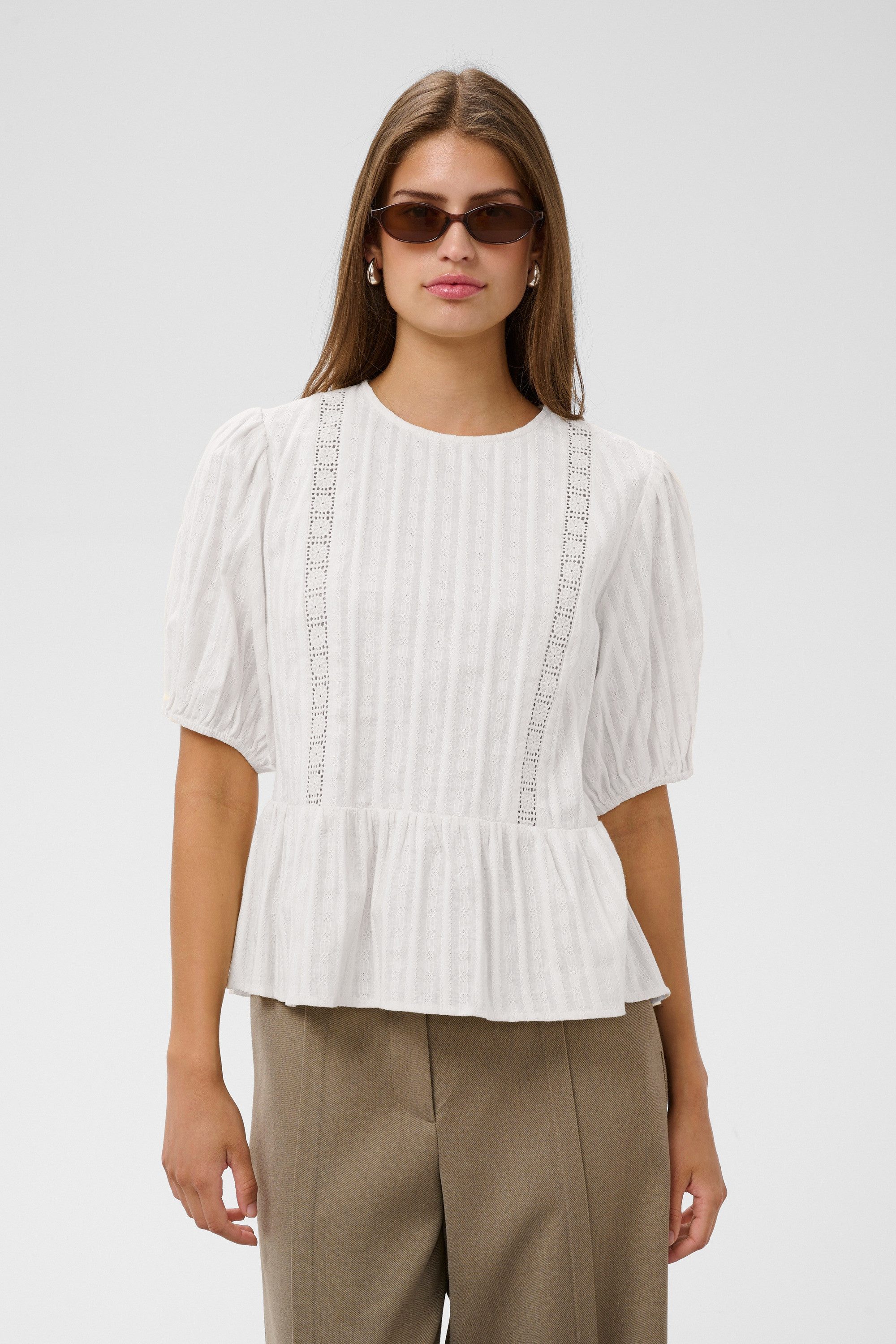 SOAKED IN LUXURY Langarmbluse Bluse kurzarm SLSilja