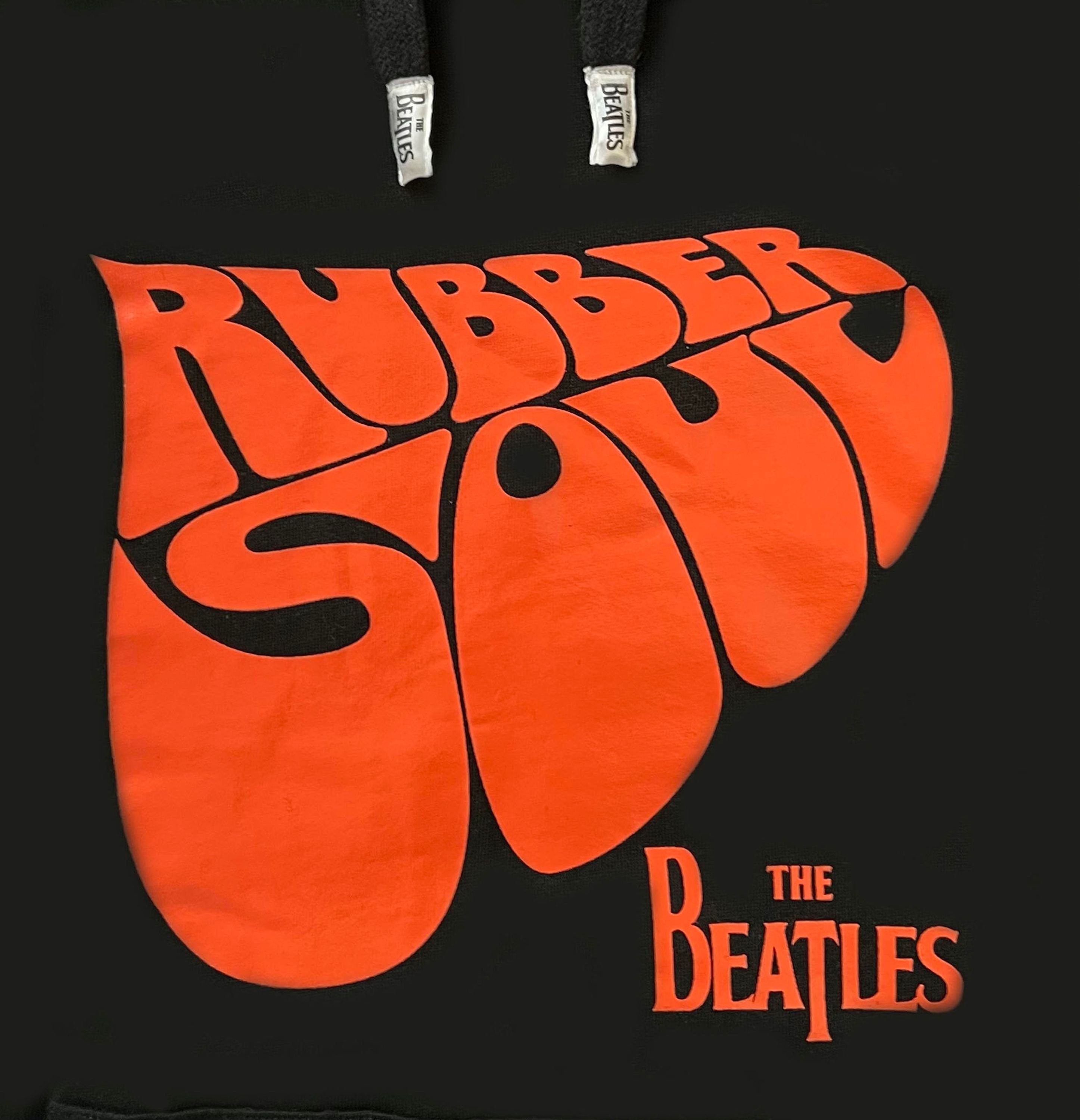 The Beatles Kapuzensweatshirt 1-tlg., (Stück, Beatles, Stück) Gots Herren, mit schwarz Frontprint "Rubber Soul", Hoodie