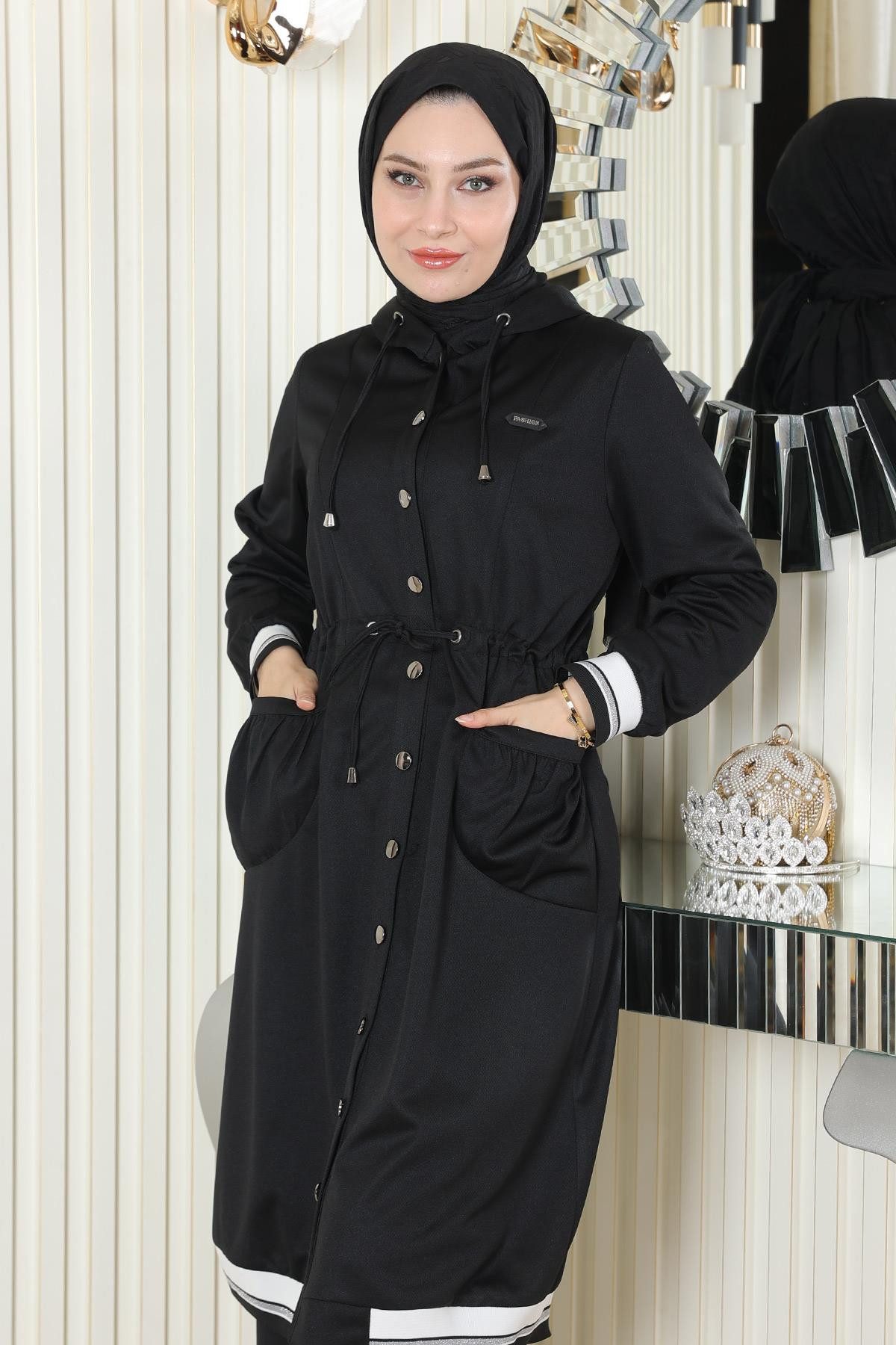 MODAMİHRAM Tunikakleid Kapuzen-Ripp-Set günstig online kaufen