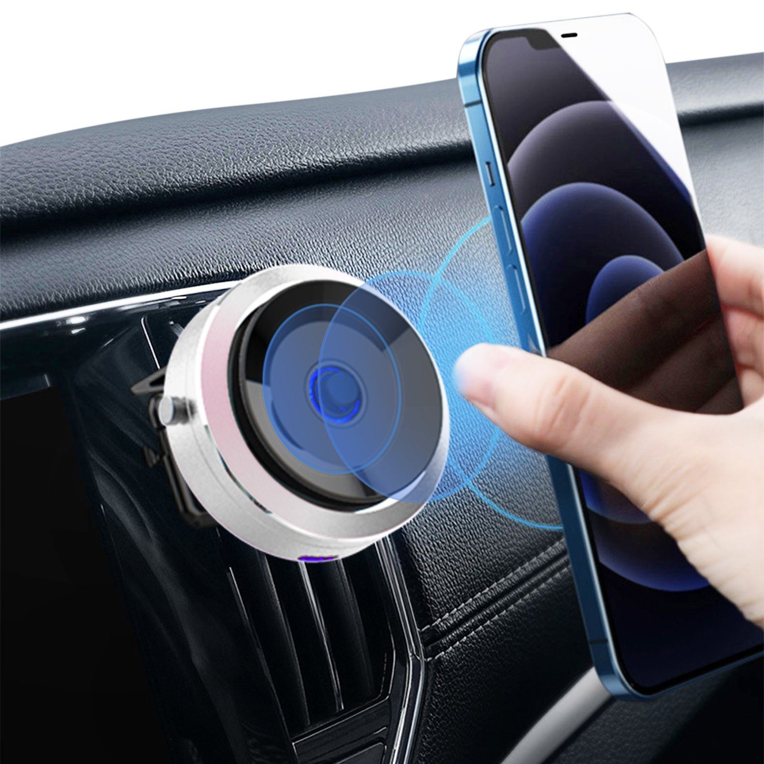 7Magic KFZ Autohalterung Handy-Halterung, (Armaturenbrett Lüftung Universal  Auto HandyHalterung für Apple,Samsung)