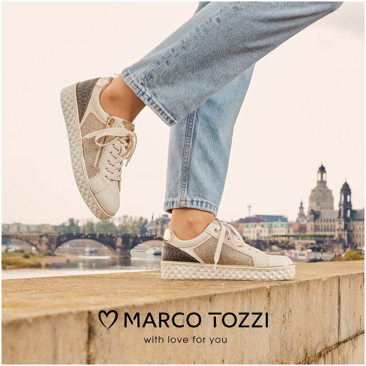 MARCO TOZZI Plateausneaker, Freizeitschuh, Halbschuh, Schnürschuh günstig online kaufen