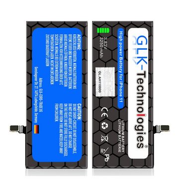 GLK-Technologies High Power Ersatzakku kompatibel mit Apple iPhone 11 inkl. PROFI Werkzeug Set Smartphone-Akku 3250 mAh (3,83 V)