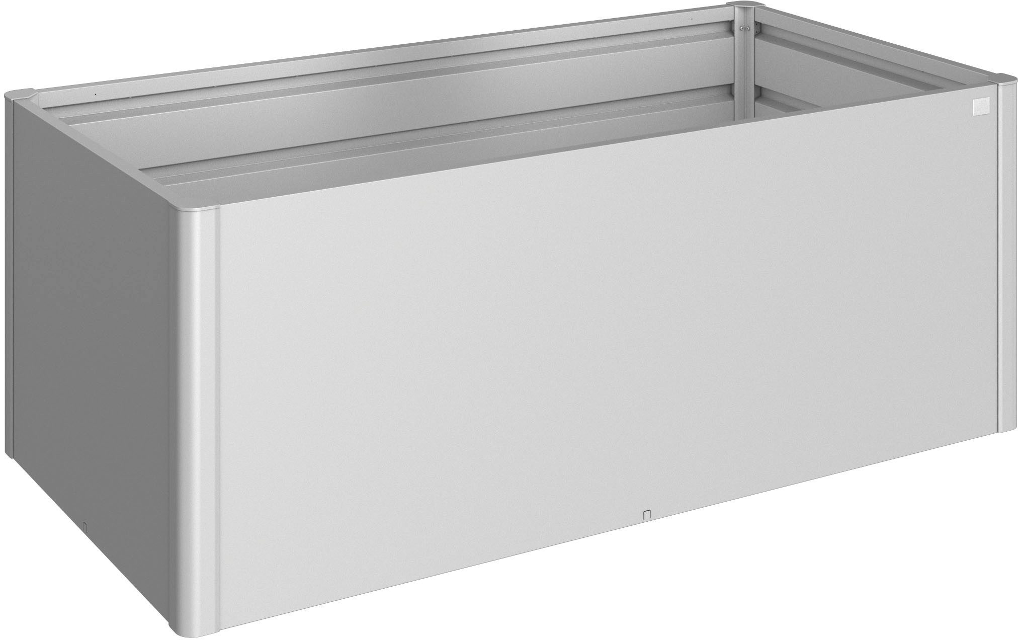 Biohort Hochbeet 2x1 silber-metallic, 201x102x77 cm, extrem langlebig, aus Metall