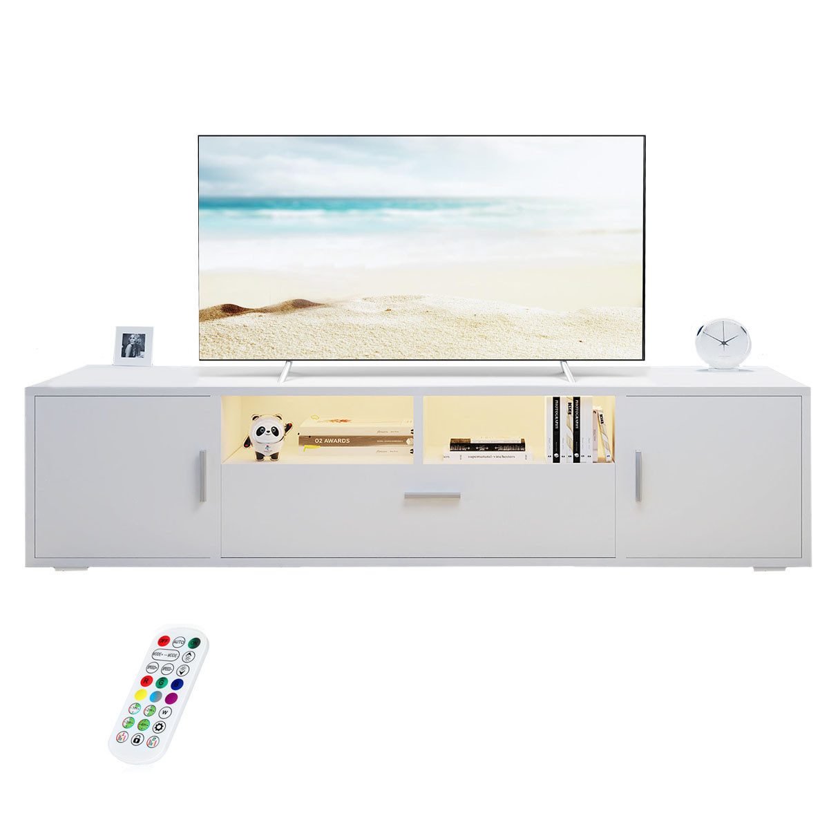 LETGOSPT TV-Schrank LED Fernsehschrank 160 cm, günstig online kaufen