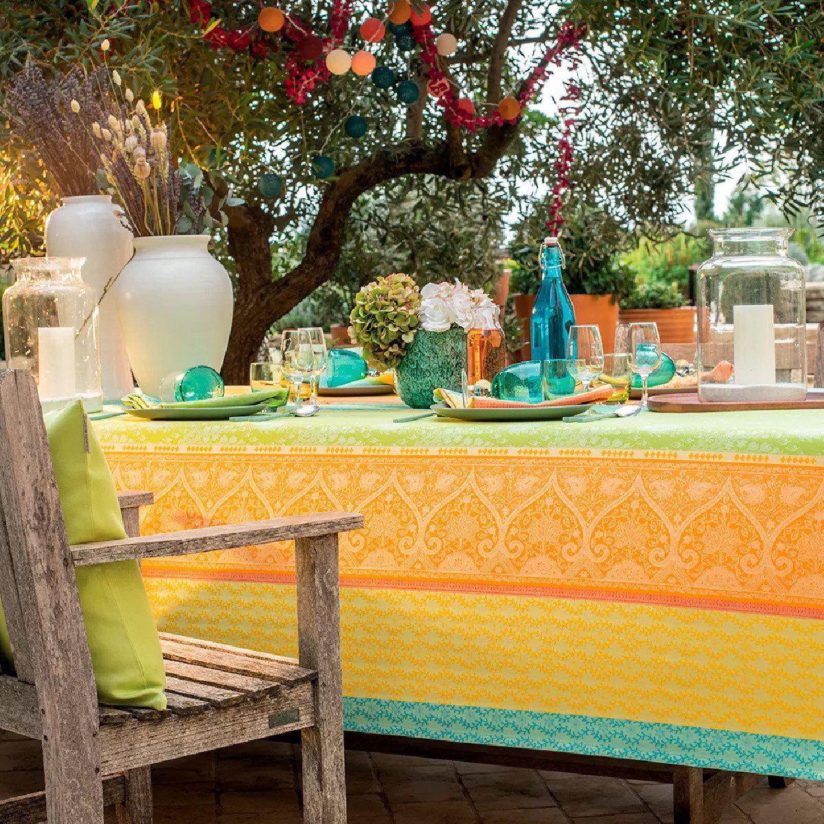 Garnier Thiebaut Tischdecke Mille Saris Kerala - beschichtet/abwaschbar