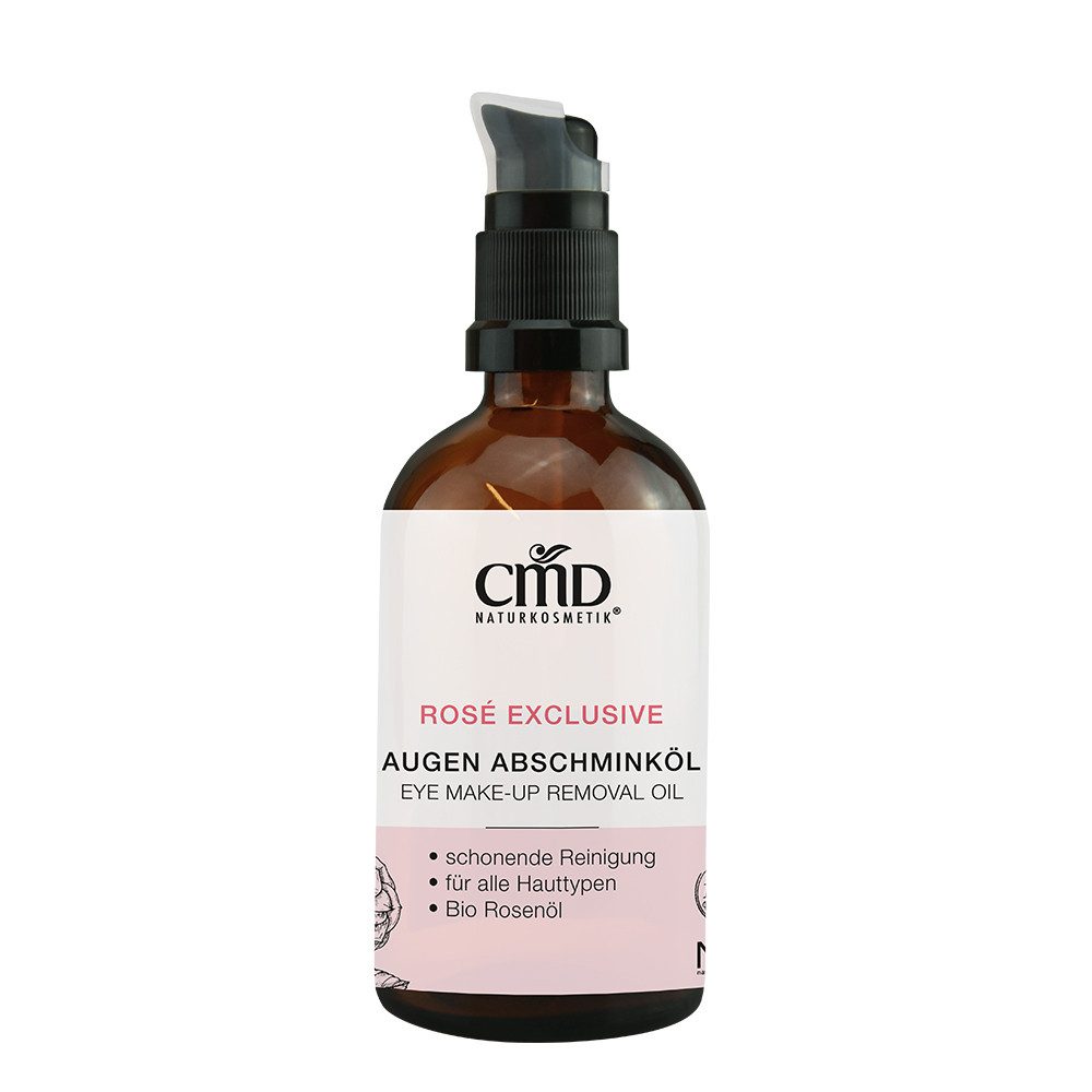 CMD Naturkosmetik Augen-Make-up-Entferner Augen-Abschminköl 100ml – Bio Rosenöl – Vegan – Make-up Entferner