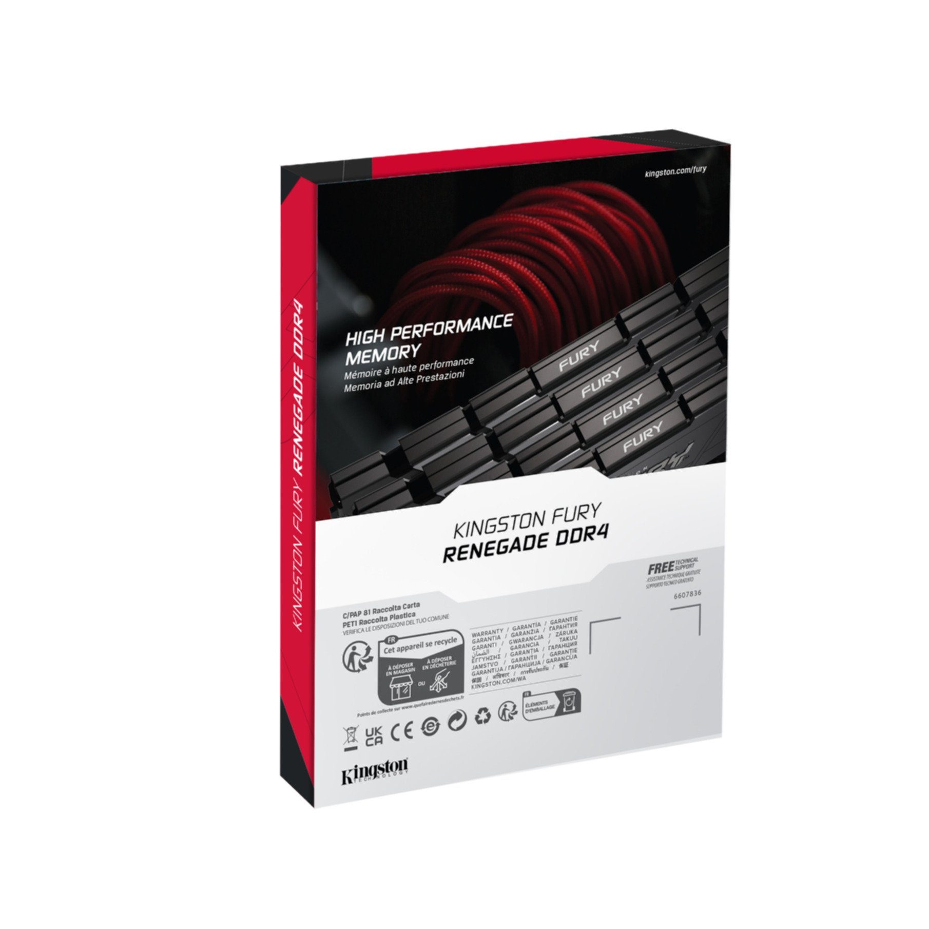 Kingston 32GB 3600MT/s DDR4 CL18 DIMM FURY Renegade Black Arbeitsspeicher