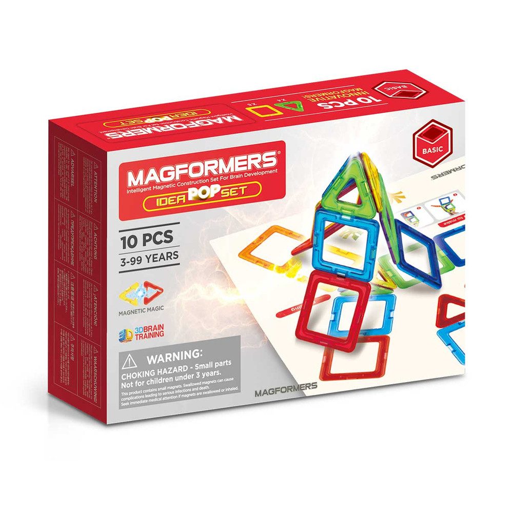 MAGFORMERS MAGFORMERS - Idea Pop - Magnetspielzeug - 10 Teile Konstruktionsspielsteine, (10 St)