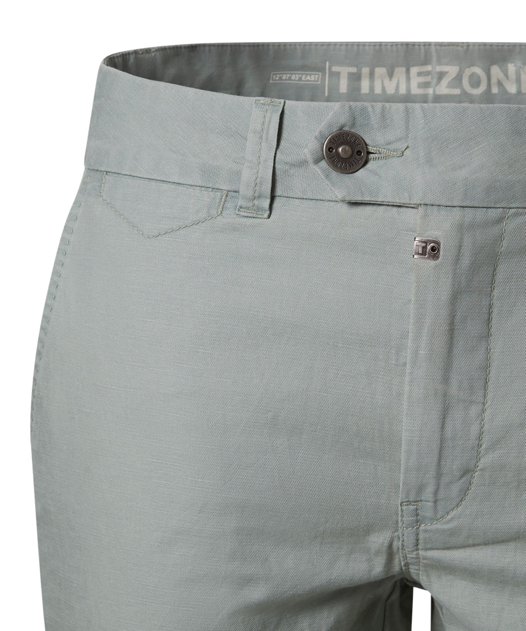 TIMEZONE Chinoshorts Slim Fit Shorts verdeckter Reißverschluss für Herren Baumwolle, Leinen Slim Fit Einfarbig atmungsaktiv Casual-Style