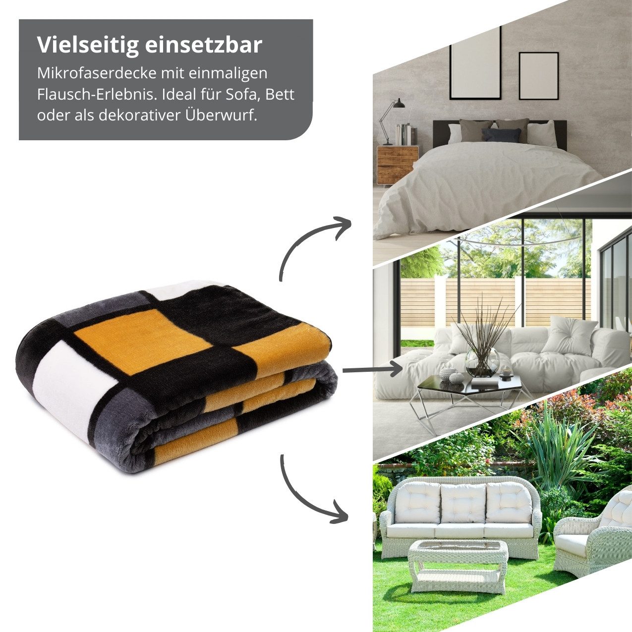 Wohndecke Kuscheldecke, liebling, mit bedrucktem Motiv, günstig online kaufen
