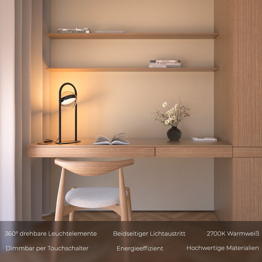 Neona LED Deckenleuchte LIVA, Dimmbar per Touchschalter, LED fest integriert, Warmweiß
