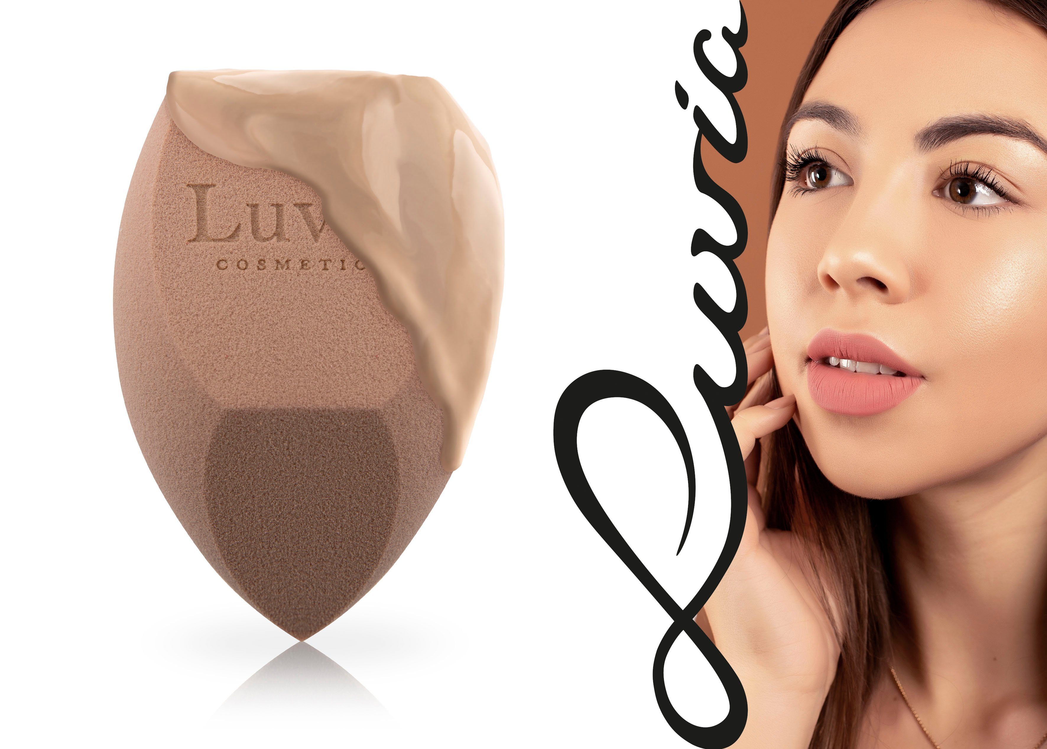 Luvia Cosmetics Make-up Vegan Body Sponge, Schwamm Prime XXL Make-up Schwamm